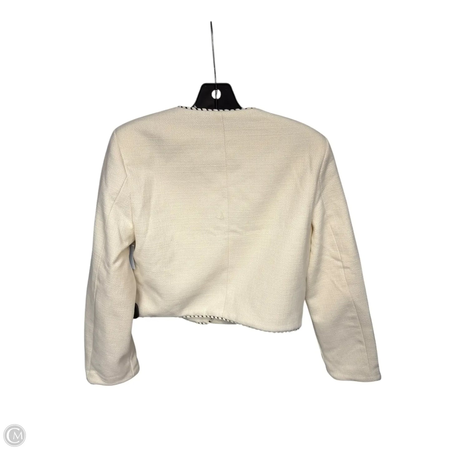 Blazer By Clothes Mentor In Cream, Size: M