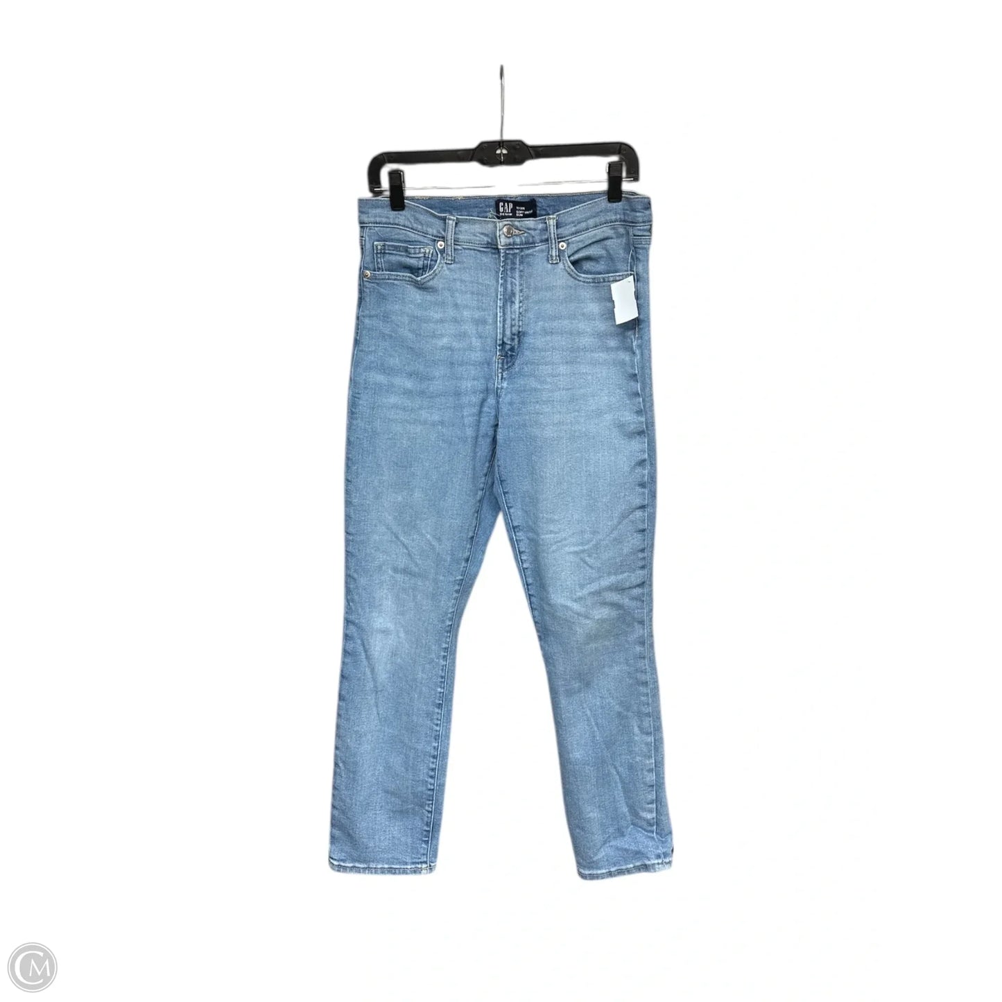 Jeans Skinny By Gap In Blue Denim, Size: 10