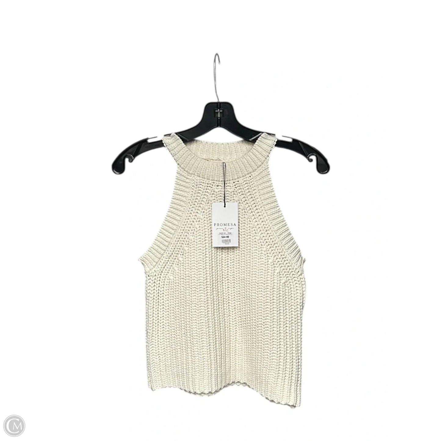 Top Sleeveless By Promesa In Cream, Size: M