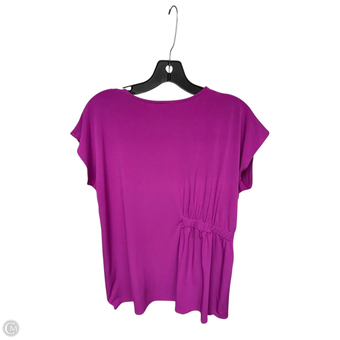 Top Short Sleeve By Alfani In Purple, Size: M