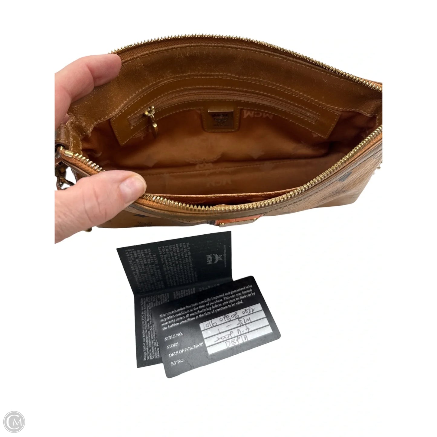 Handbag Luxury Designer By Mcm, Size: Small