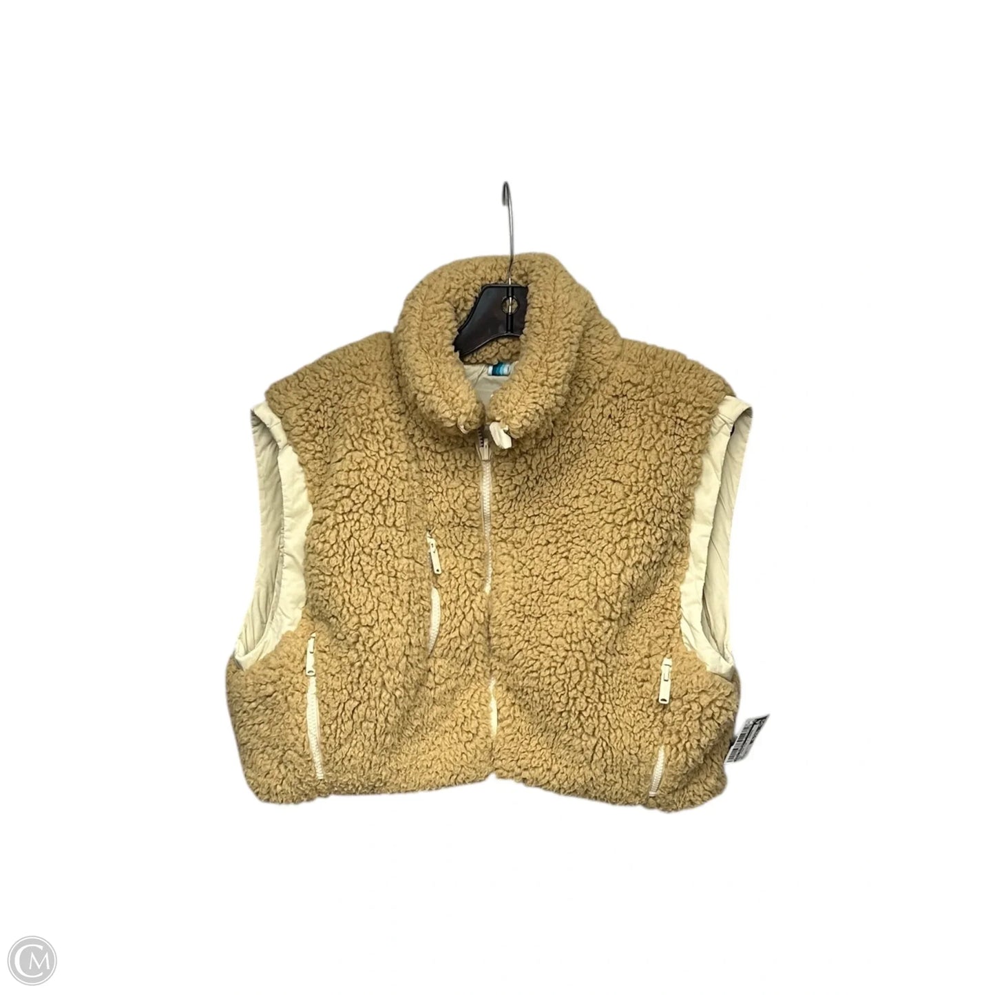 Vest Faux Fur & Sherpa By Free People In Tan, Size: Xs