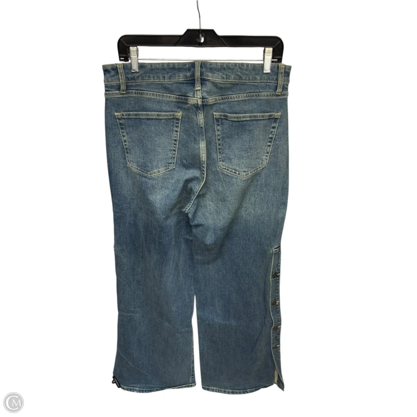 Jeans Wide Leg By Target-designer In Blue Denim, Size: 8