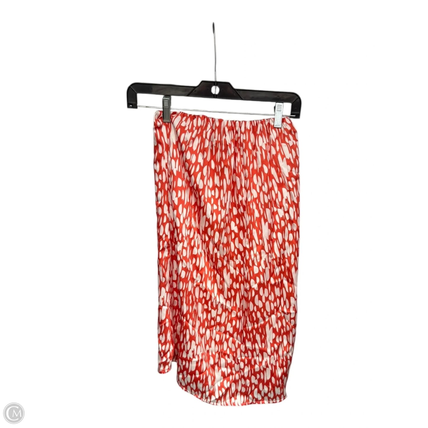 Skirt Midi By Vici In Orange & White, Size: Xs