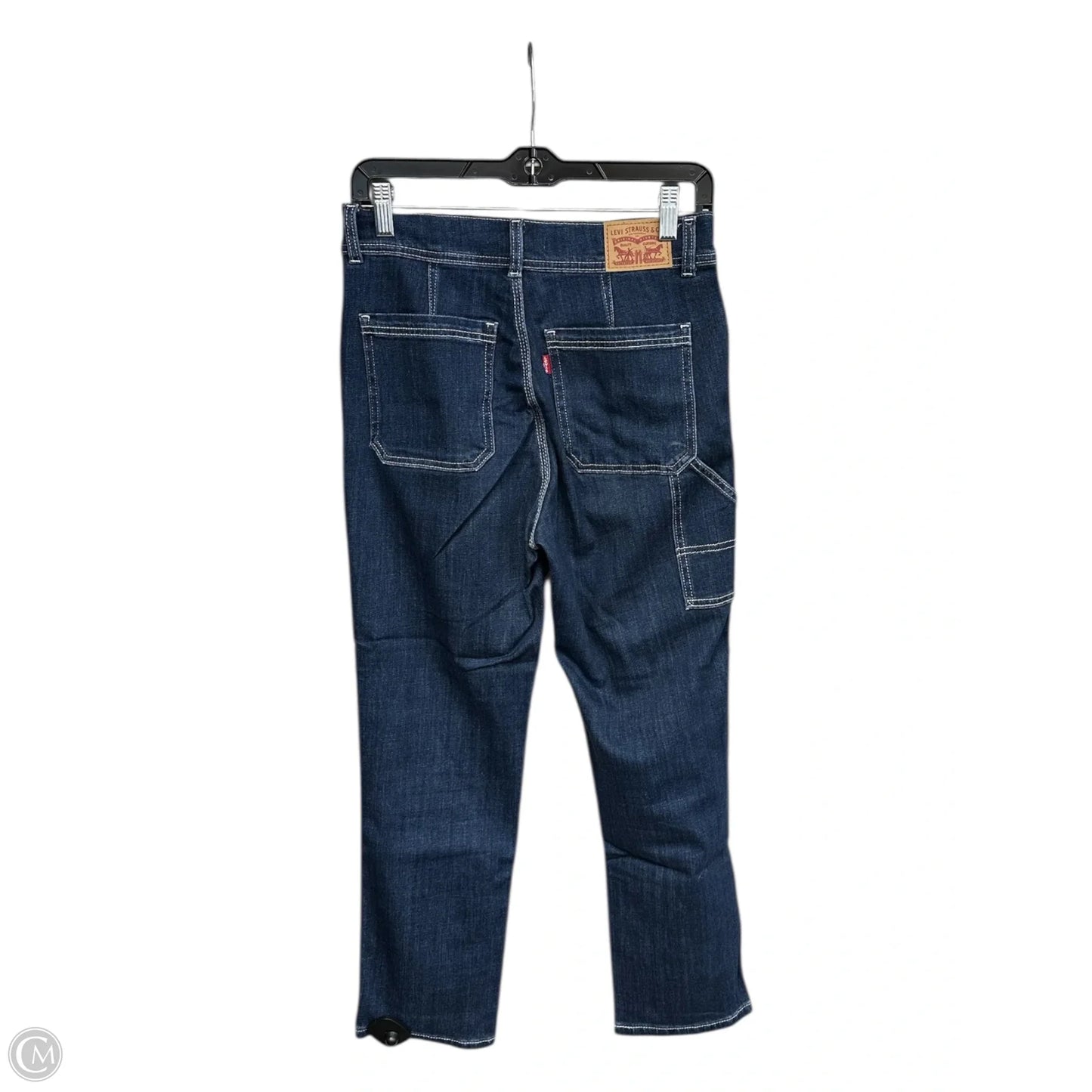 Jeans Straight By Levis In Blue Denim, Size: 8