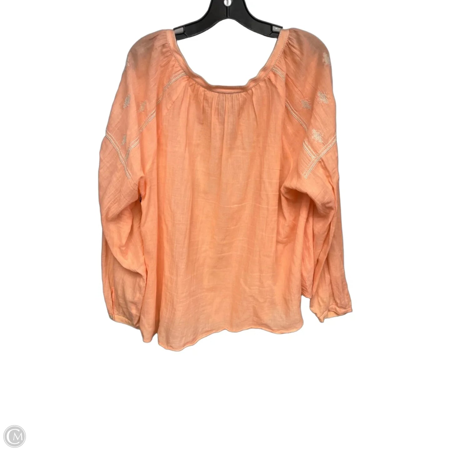 Top Long Sleeve By Loft In Orange, Size: Xl