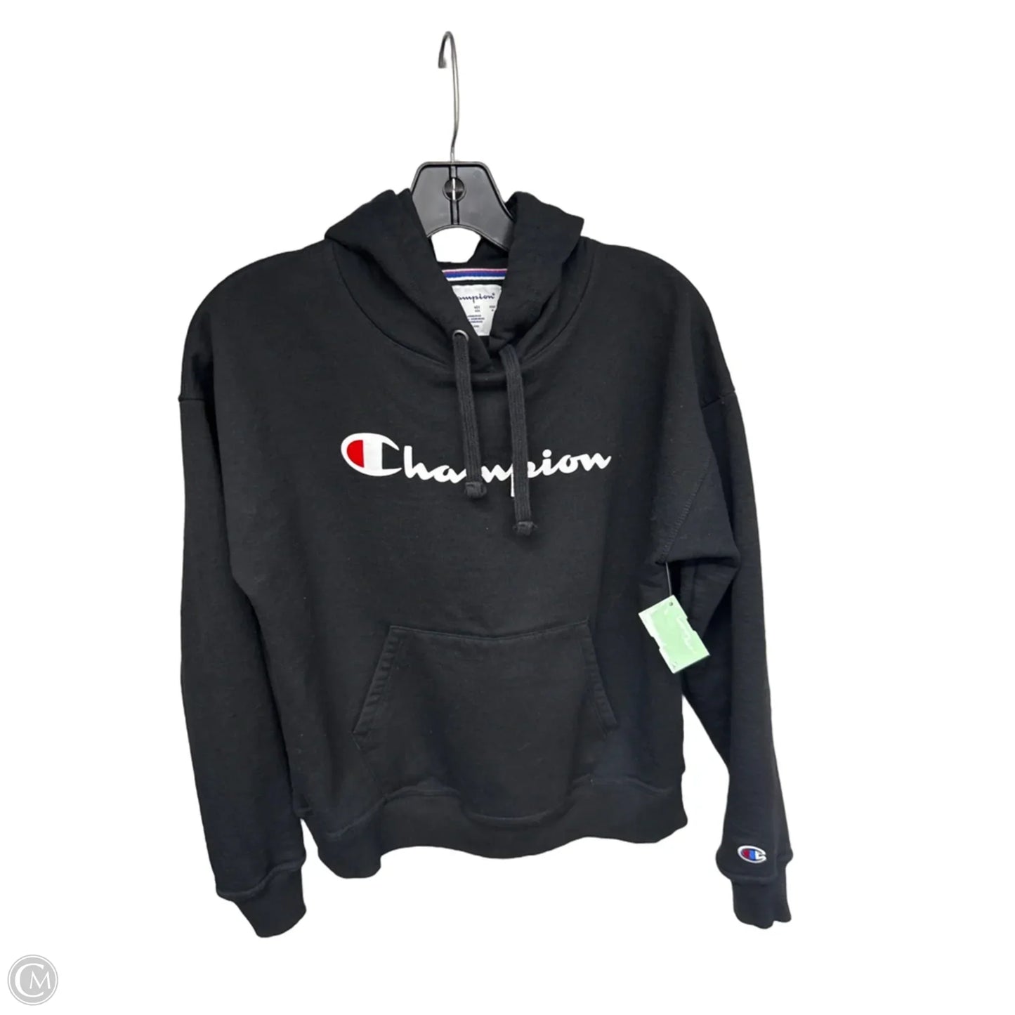 Athletic Sweatshirt Hoodie By Champion In Black, Size: Xs