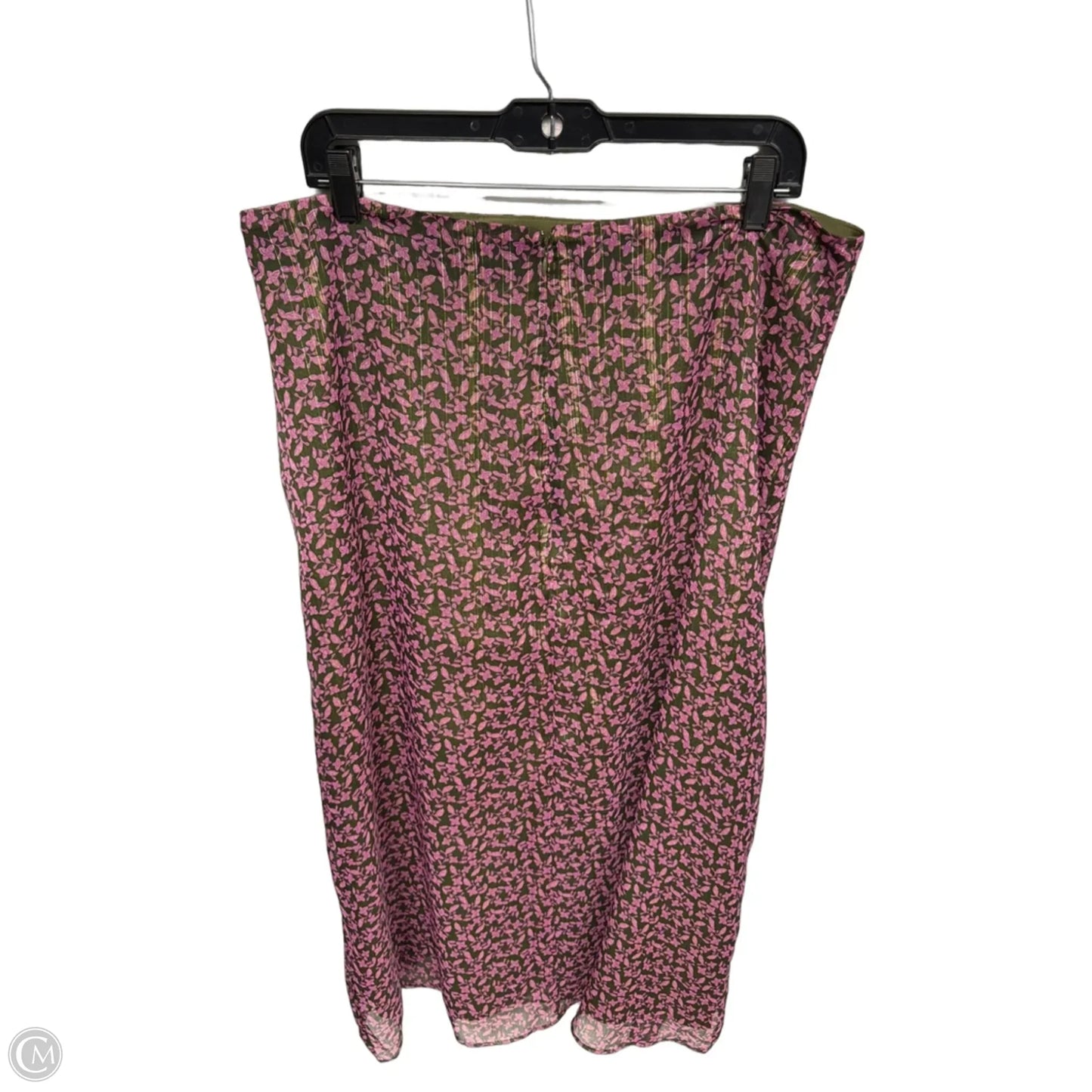 Skirt Maxi By Loft In Green & Purple, Size: 14