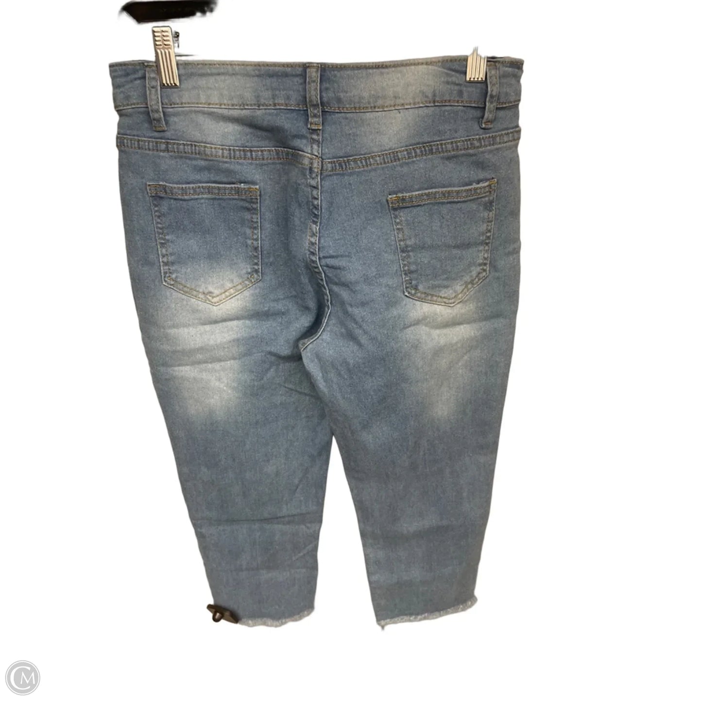 Capris By Clothes Mentor In Blue Denim, Size: M