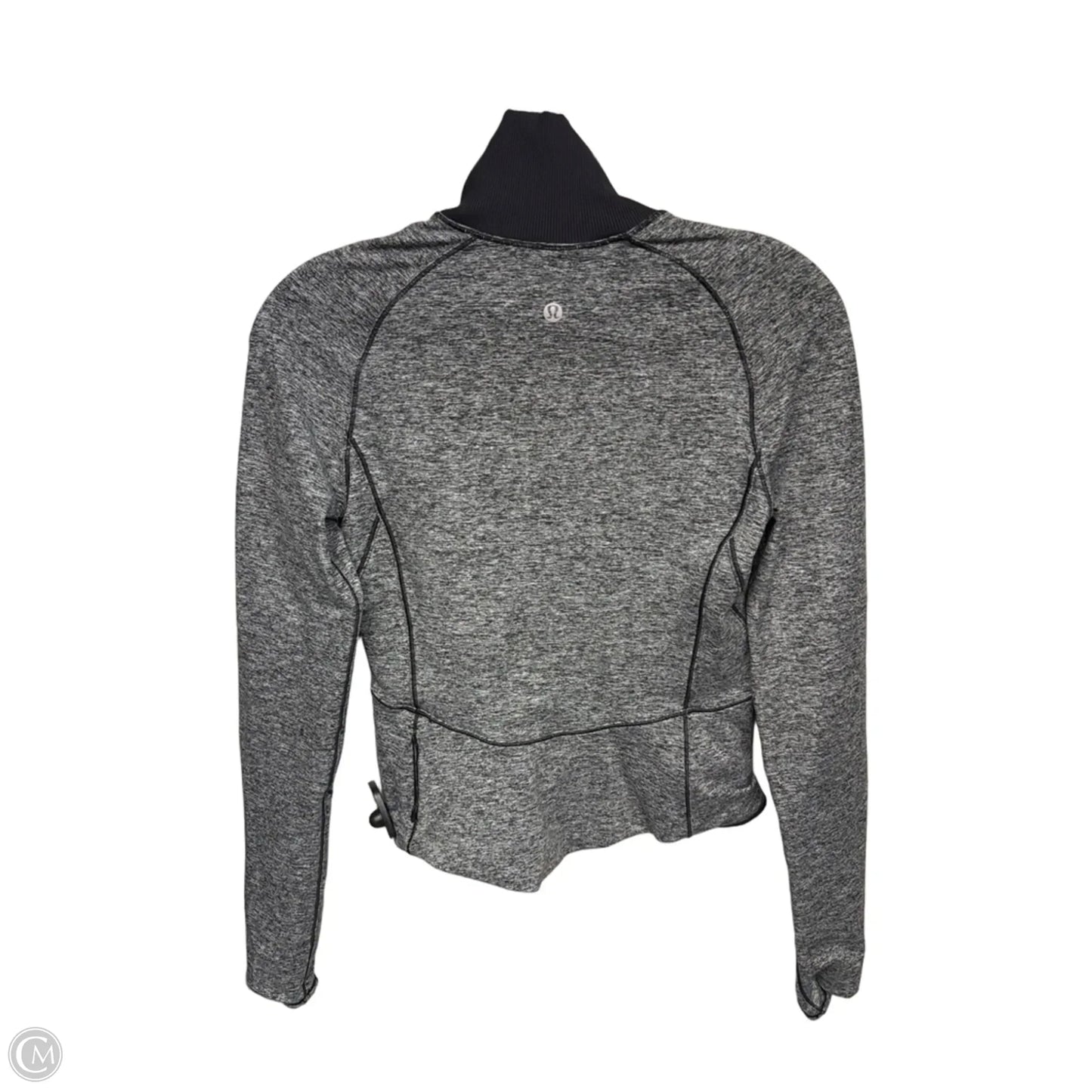 Athletic Jacket By Lululemon In Grey, Size: 4