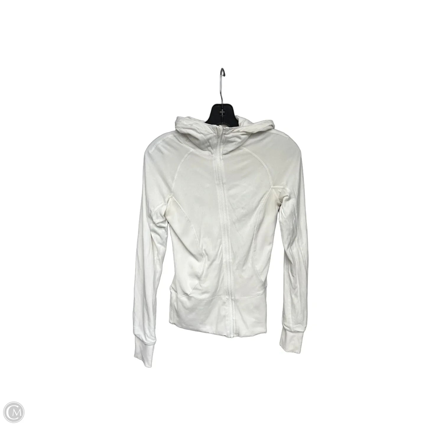 Athletic Jacket By Lululemon In White, Size: 6
