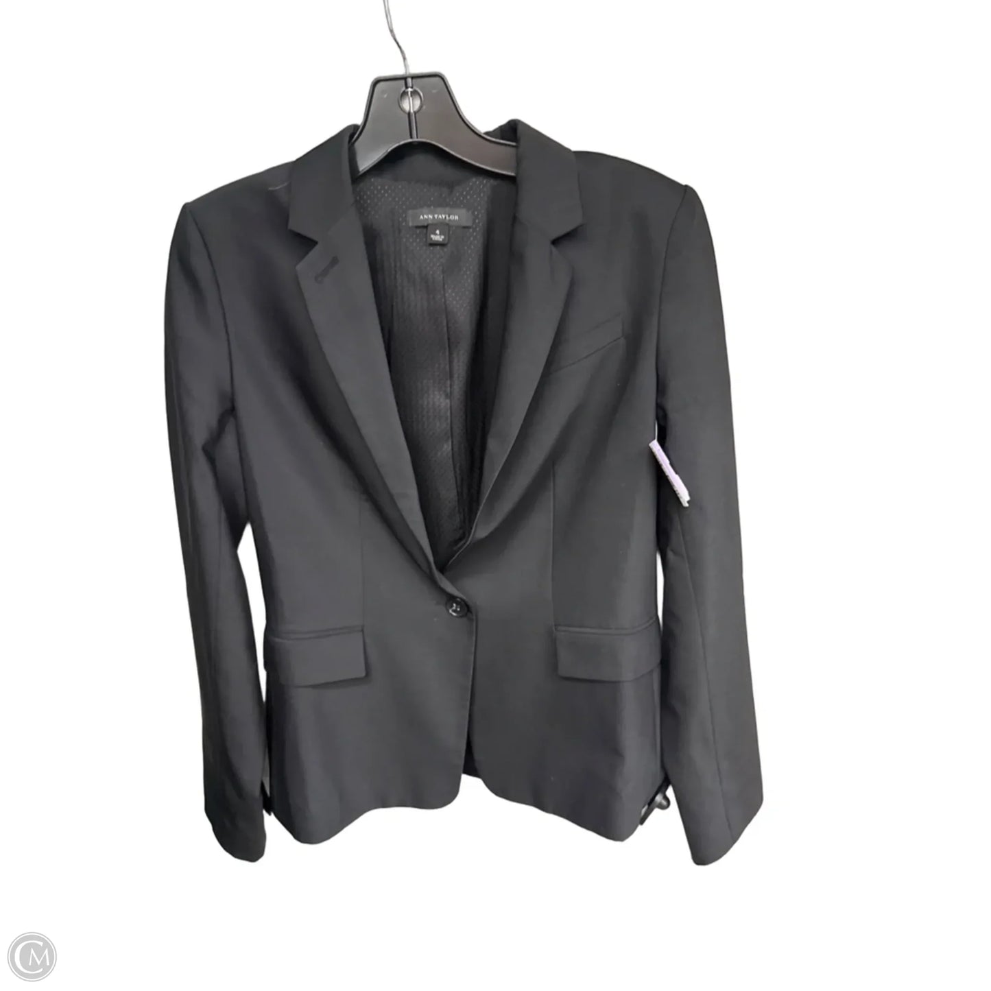 Blazer By Ann Taylor In Black, Size: 4