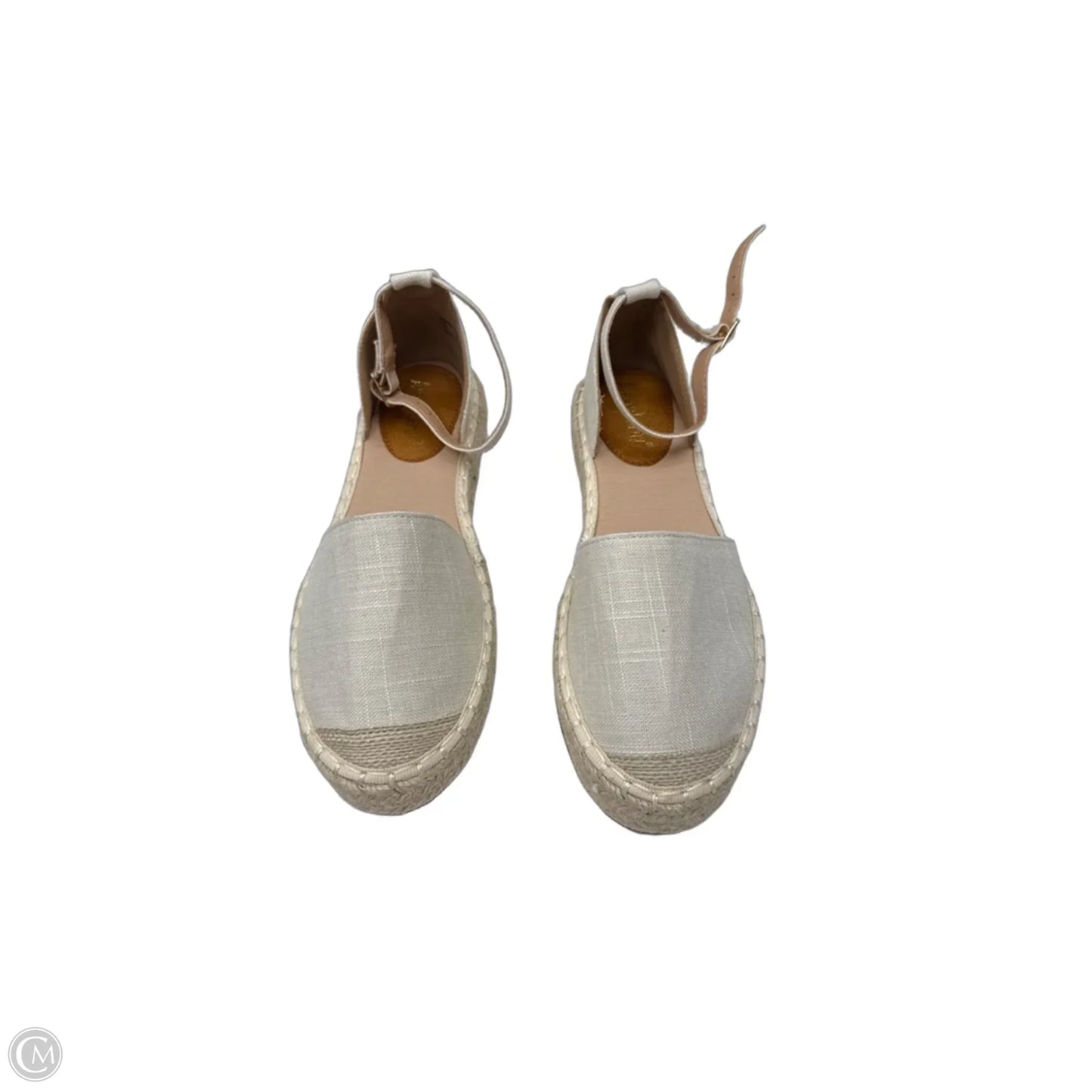 Sandals Flats By Clothes Mentor In Beige, Size: 8