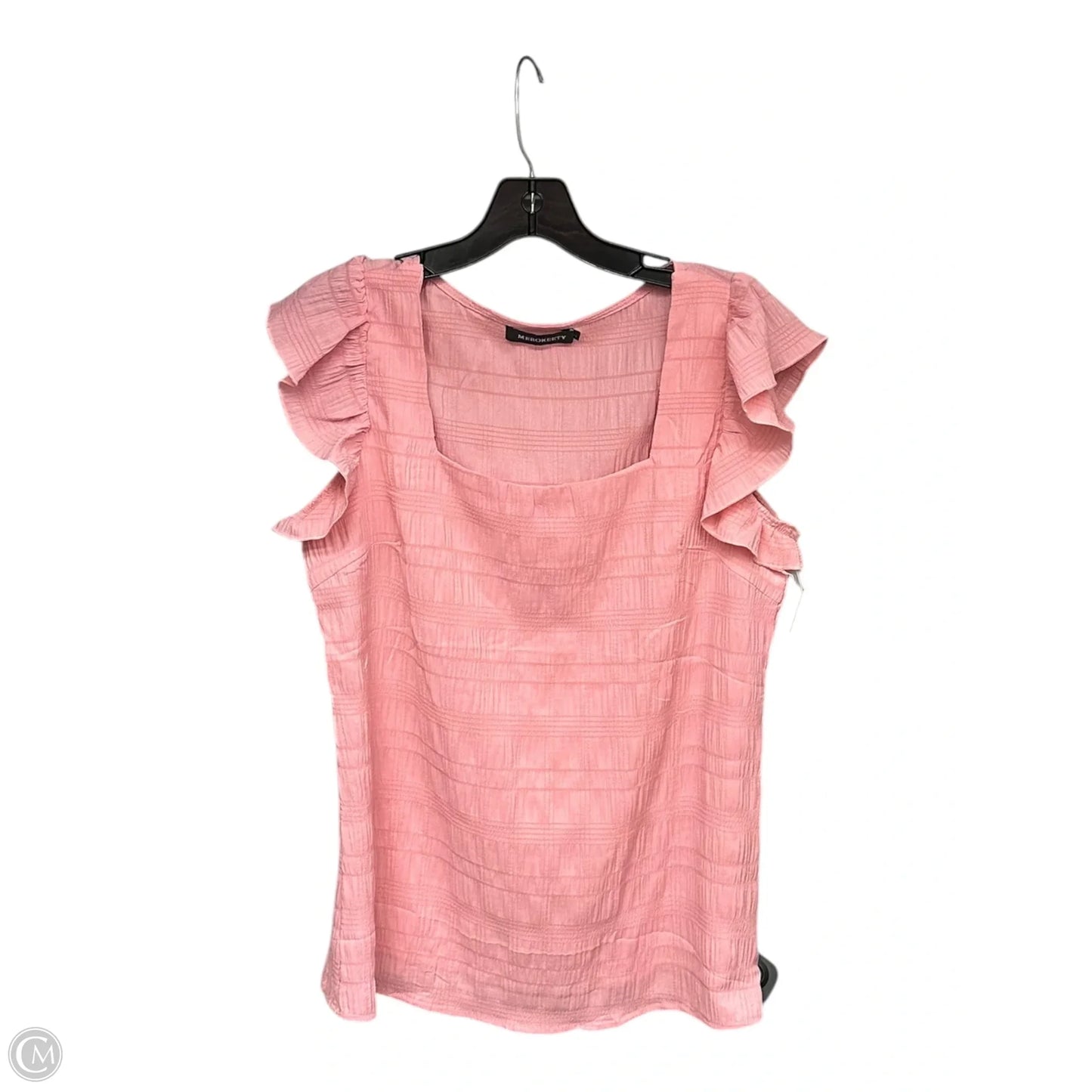 Top Short Sleeve By Merokeety In Pink, Size: S