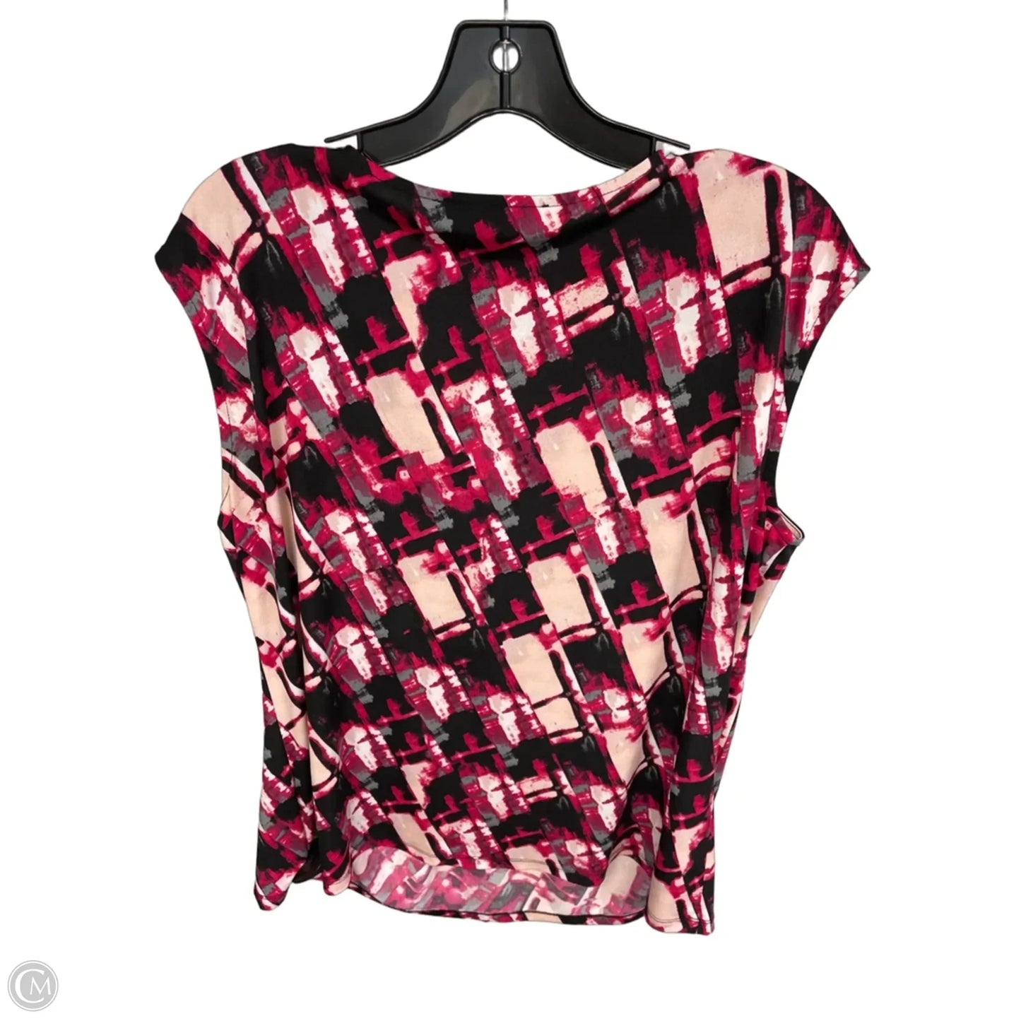 Top Sleeveless By Jones Studio In Black & Pink, Size: 1x