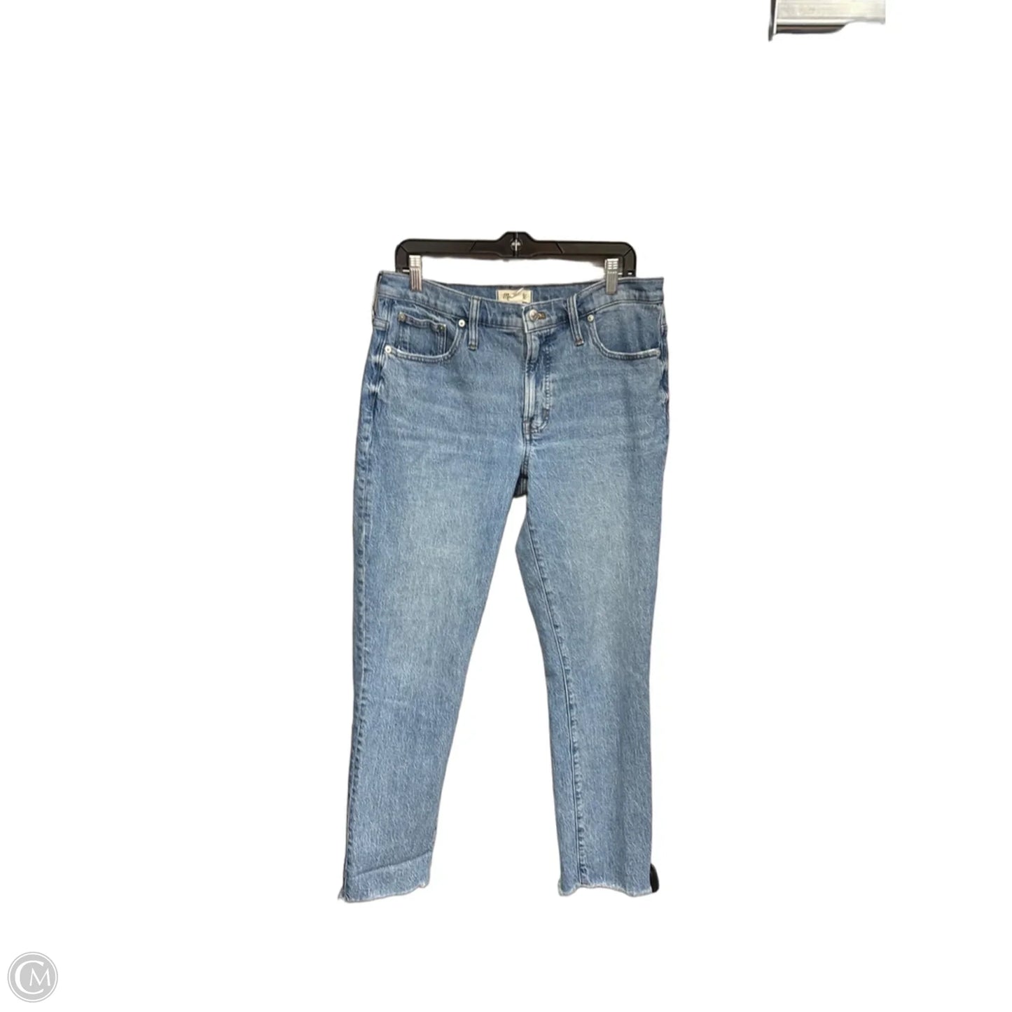 Jeans Straight By Madewell In Blue Denim, Size: 10l