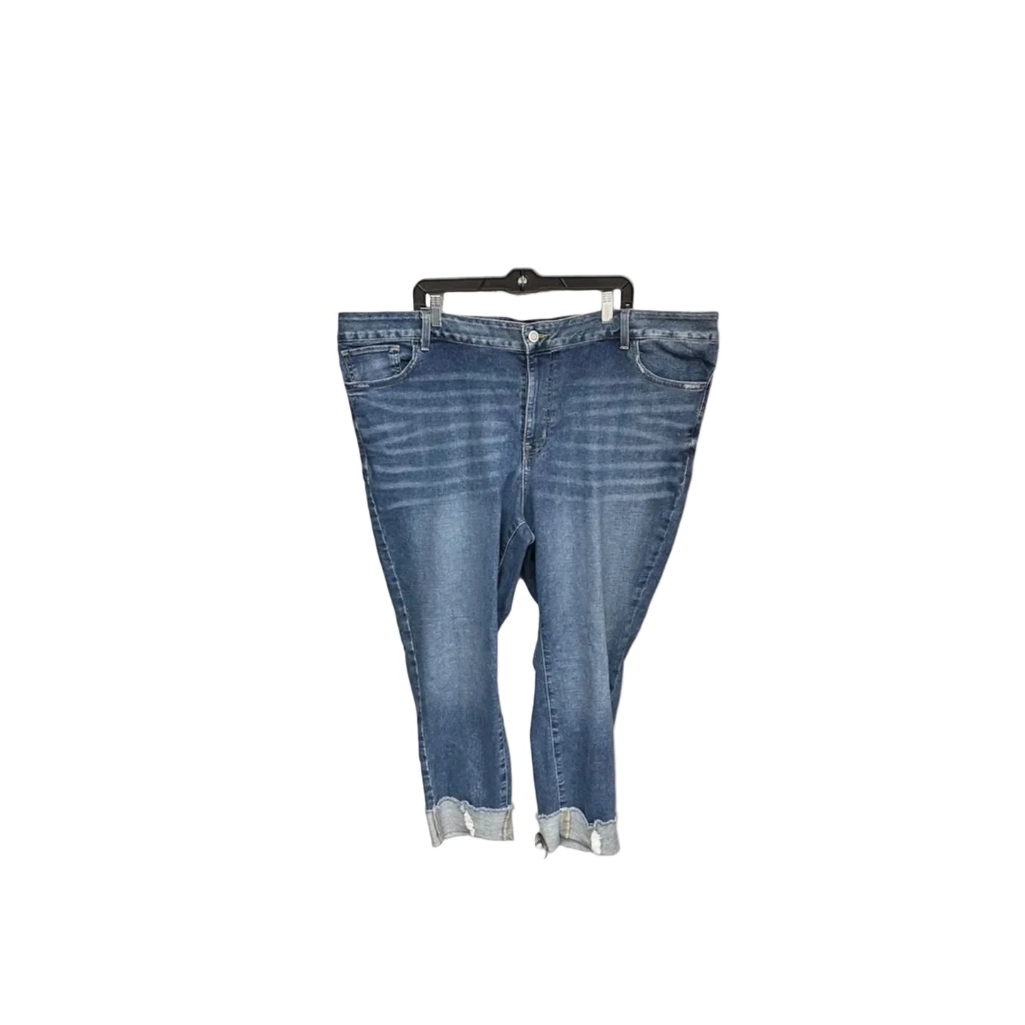 Jeans Cropped By Maurices In Blue Denim, Size: 24