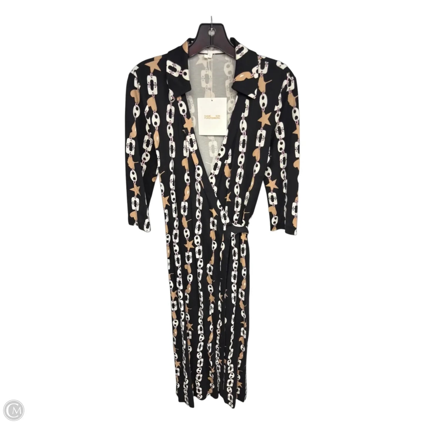Dress Designer By Diane Von Furstenberg In Black & White, Size: M