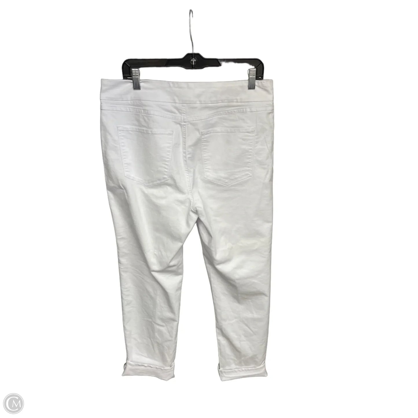 Jeans Straight By Tribal In White, Size: 14