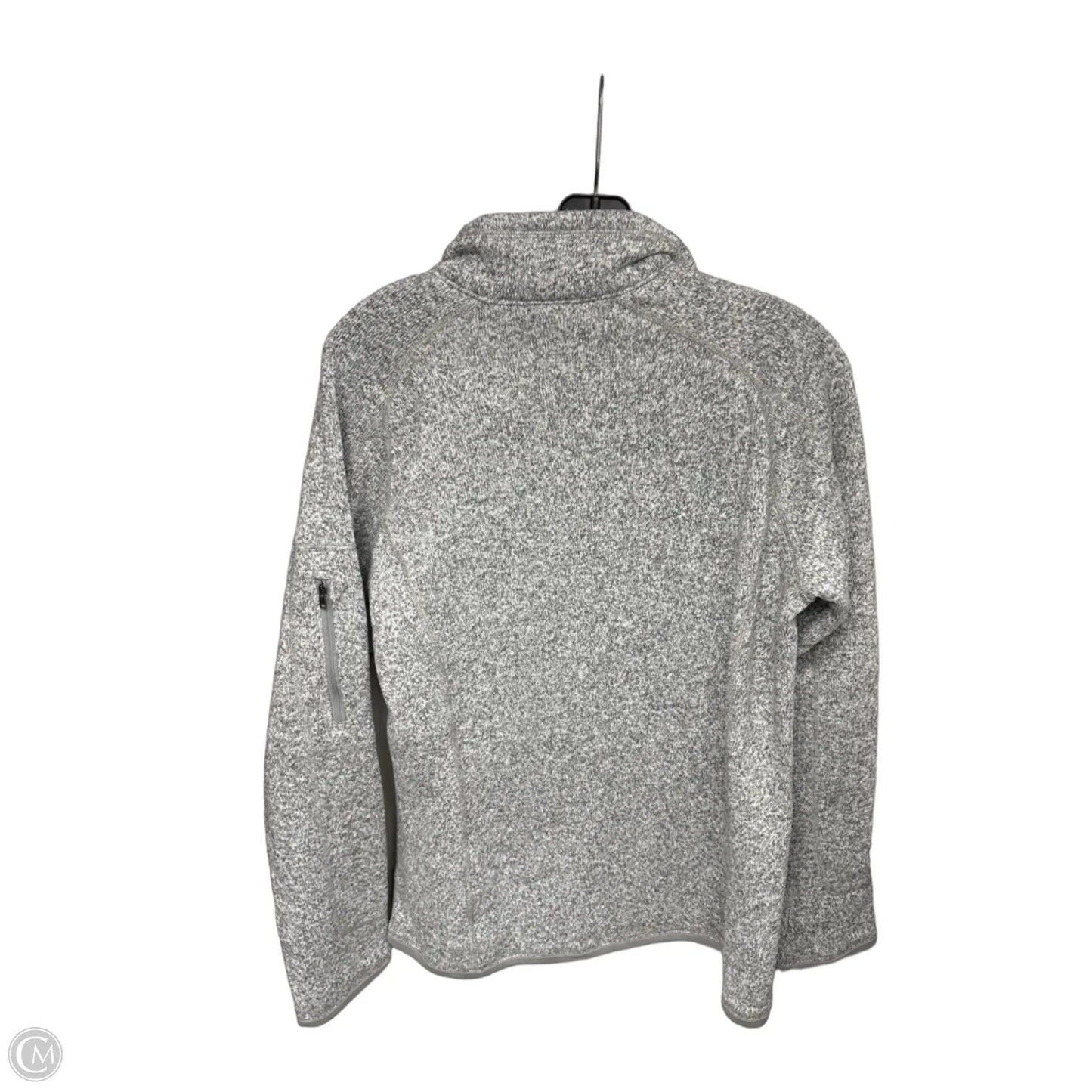 Athletic Jacket By Patagonia In Grey, Size: L