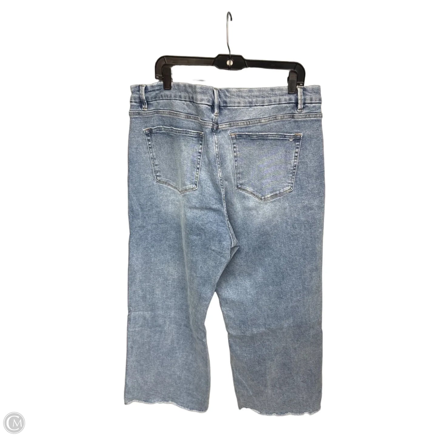 Jeans Wide Leg By Clothes Mentor In Blue Denim, Size: 18