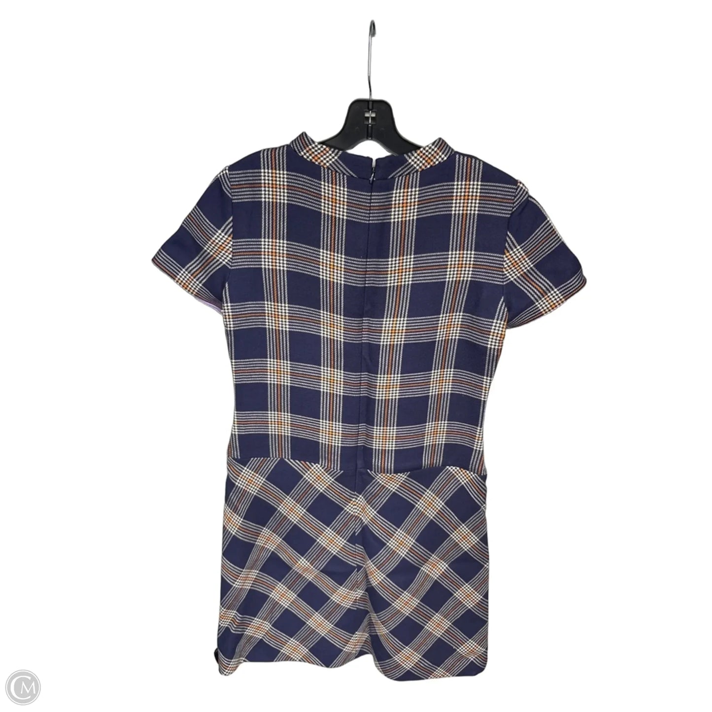 Dress Casual Midi By Brooks Brothers In Blue & Cream, Size: 6