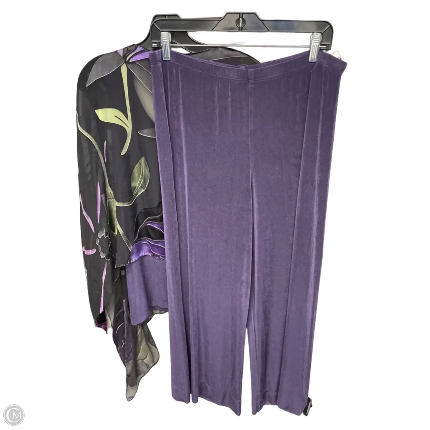 Pants Set 2pc By Chicos In Purple, Size: Xl
