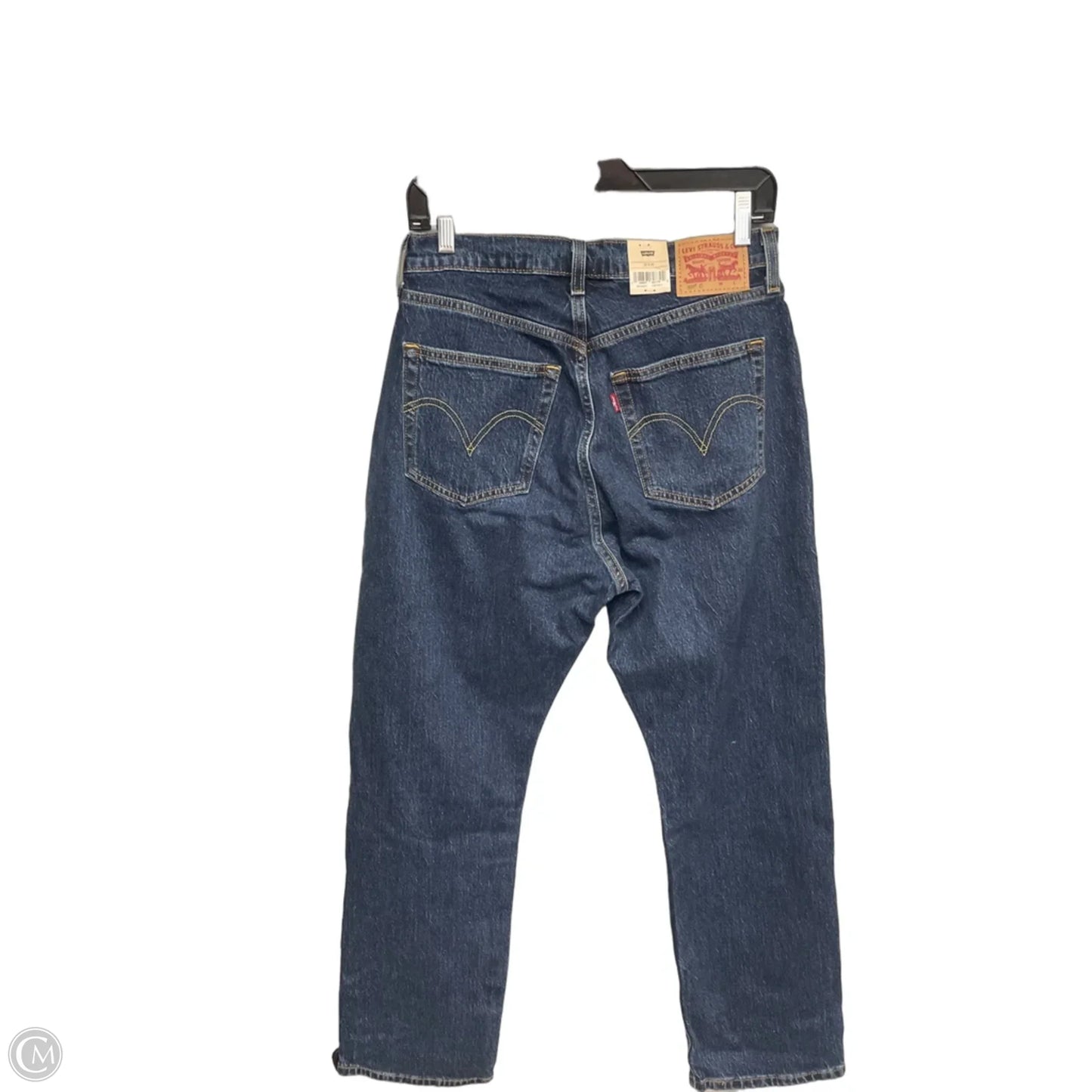 Jeans Straight By Levis In Blue Denim, Size: 10
