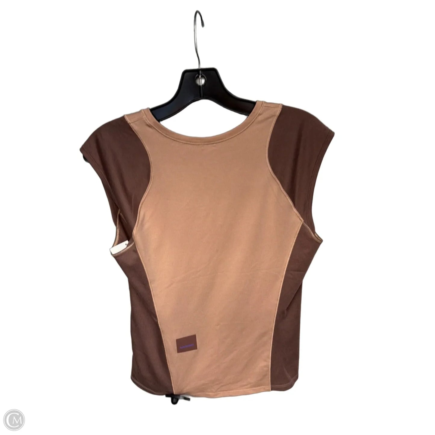 Athletic Top Short Sleeve By Lululemon In Brown, Size: S
