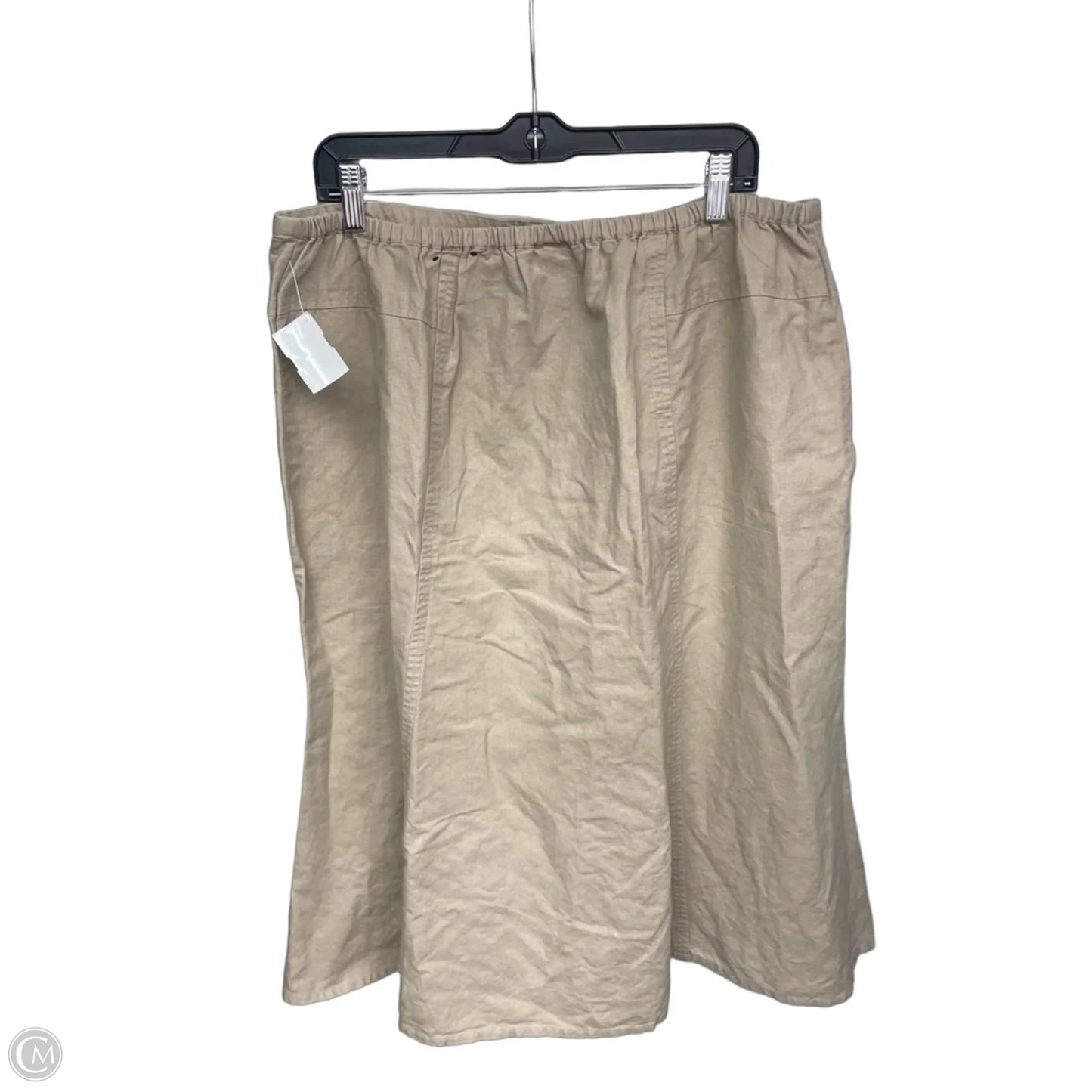 Skirt Midi By Lane Bryant In Tan, Size: 2x