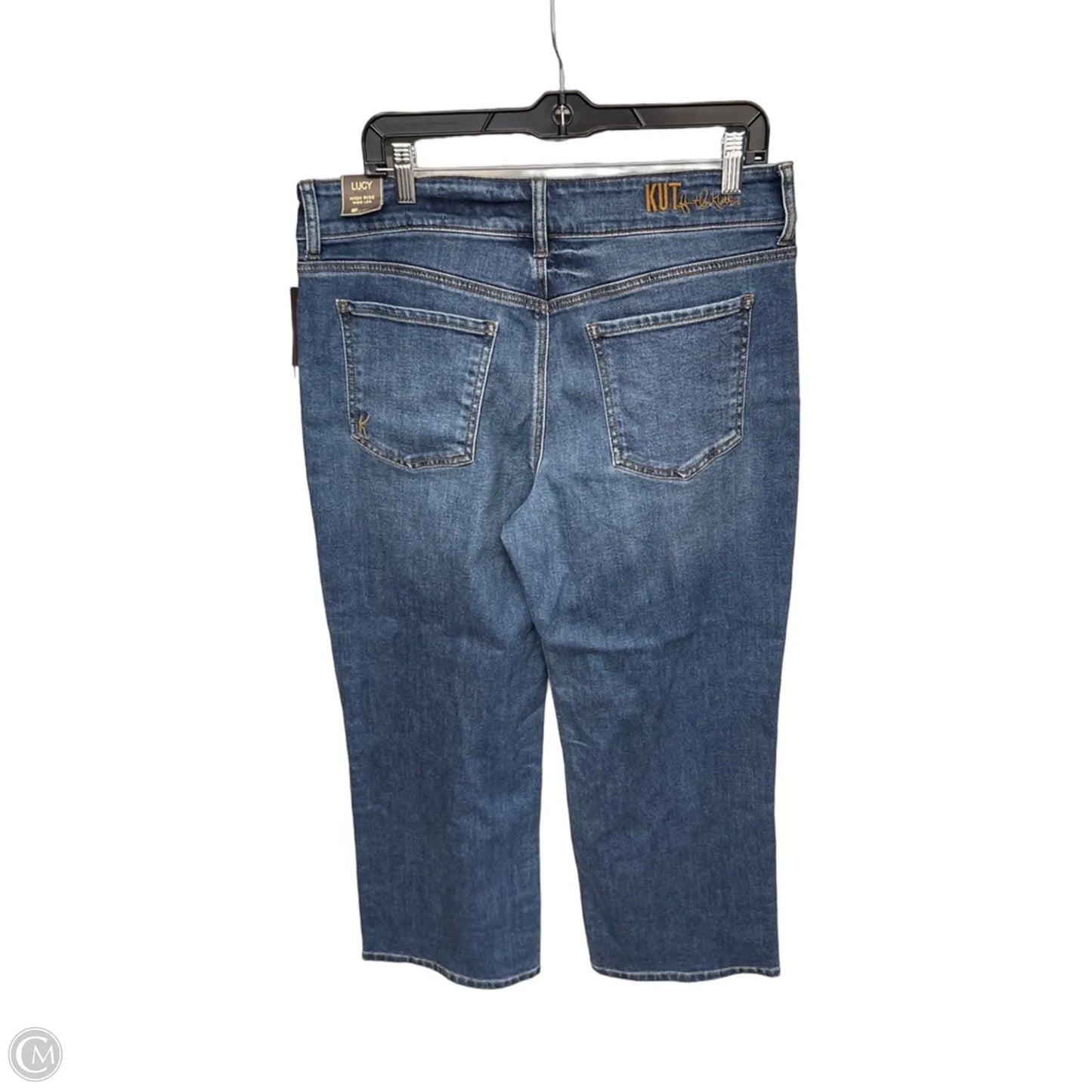 Jeans Wide Leg By Kut In Blue Denim, Size: 12