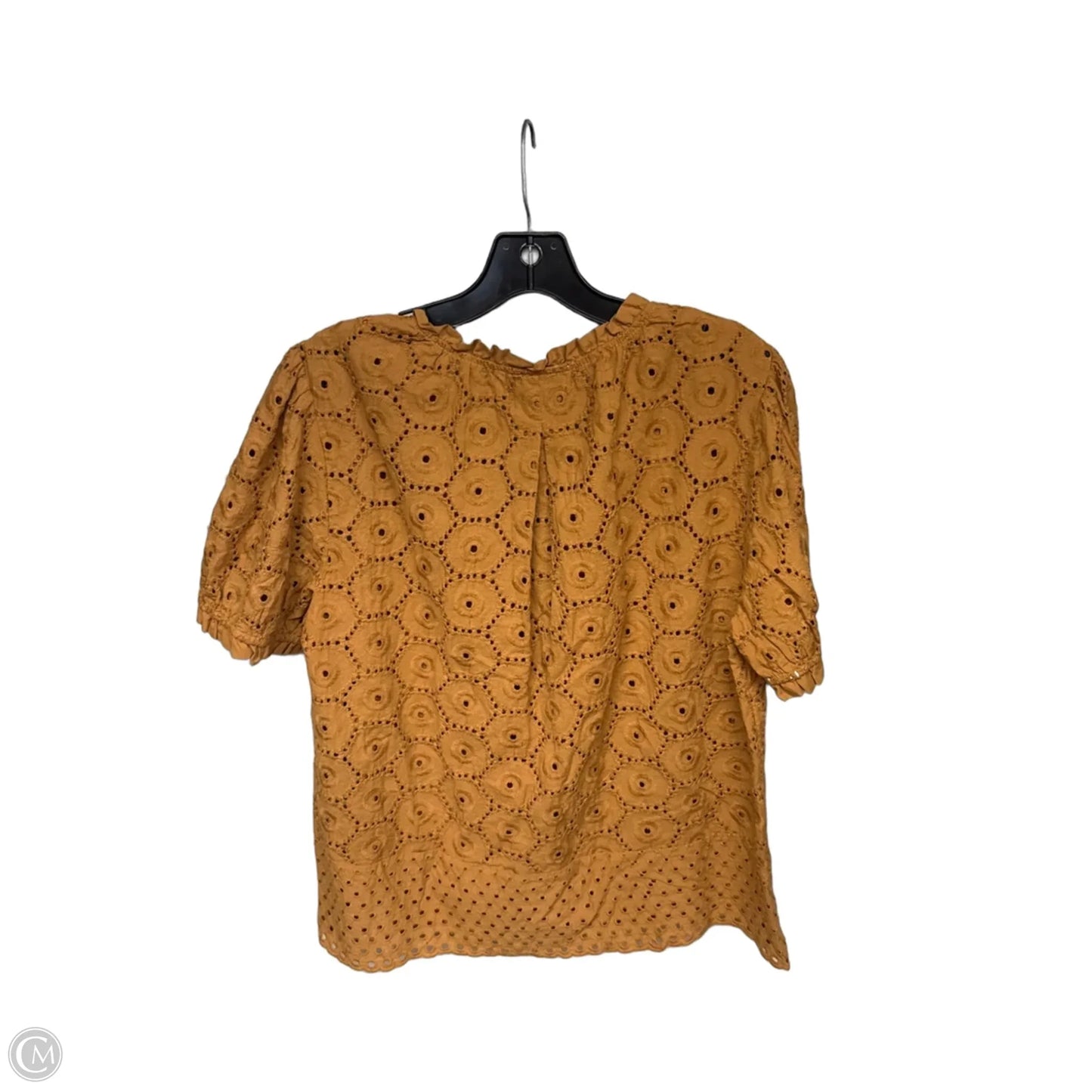 Top Short Sleeve By Adiva In Orange, Size: L