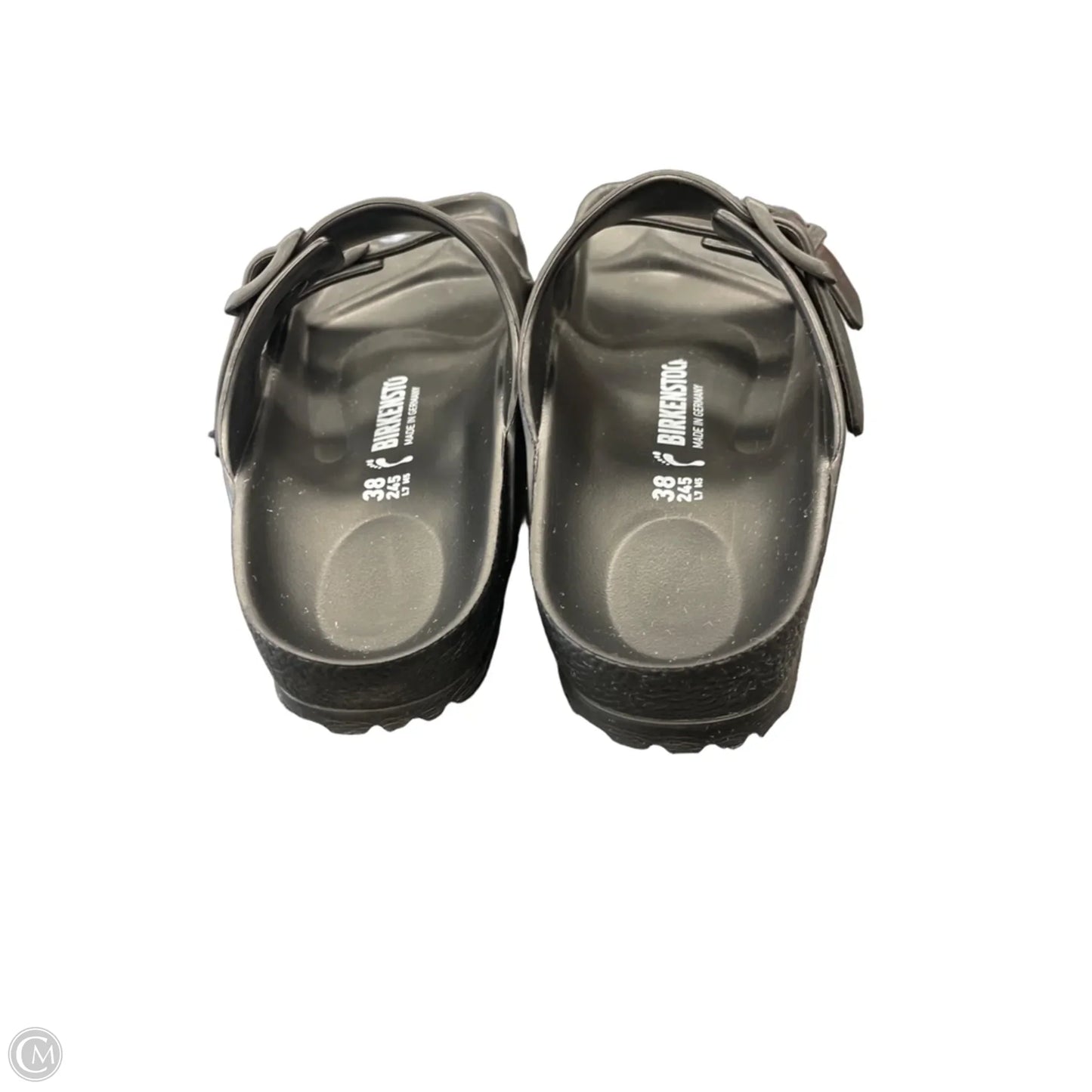 Sandals Flats By Birkenstock In Black, Size: 7