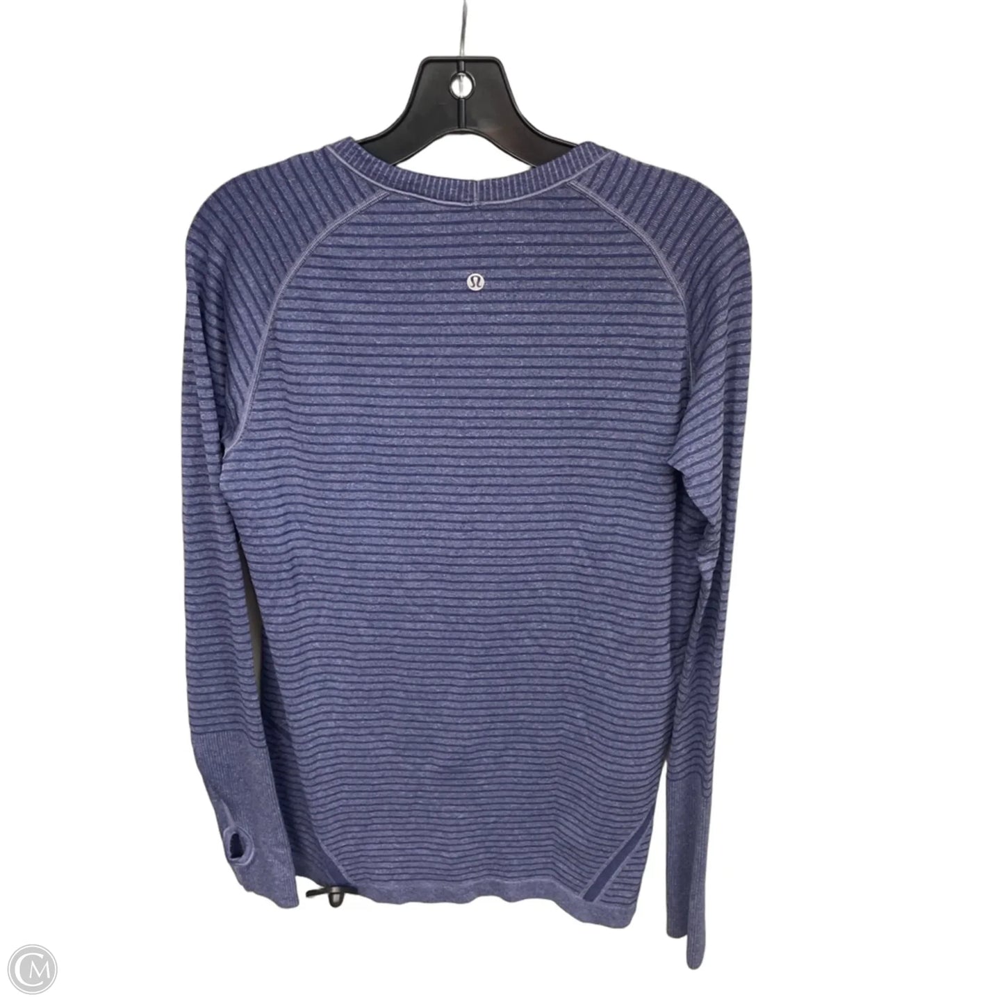 Athletic Top Long Sleeve Crewneck By Lululemon In Blue, Size: 12