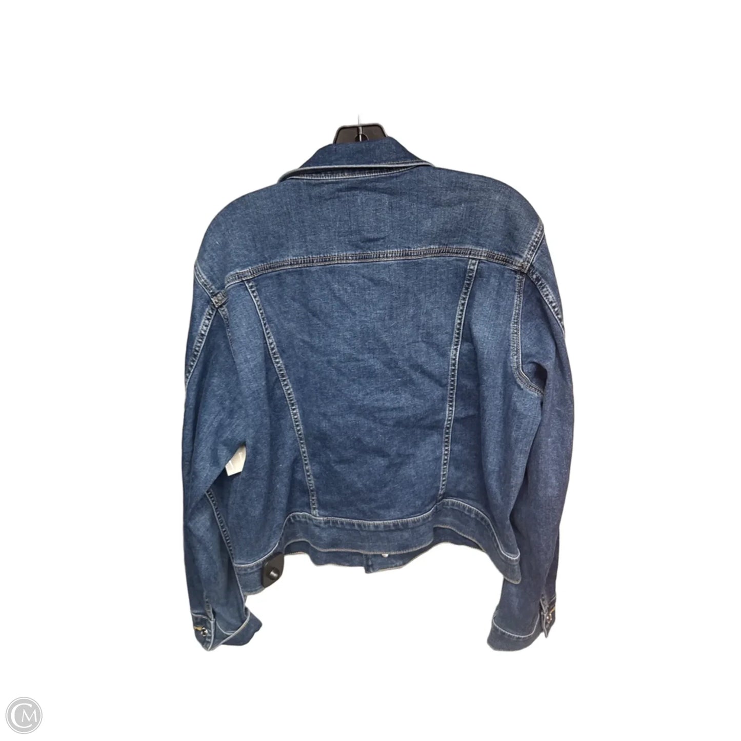 Jacket Denim By Calvin Klein In Blue Denim, Size: L