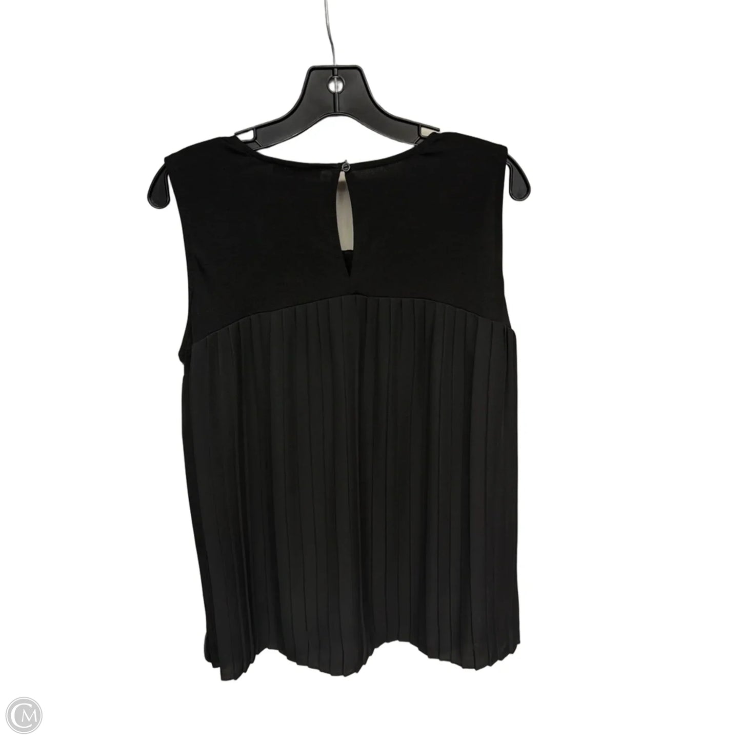Top Sleeveless By Adrianna Papell In Black, Size: M