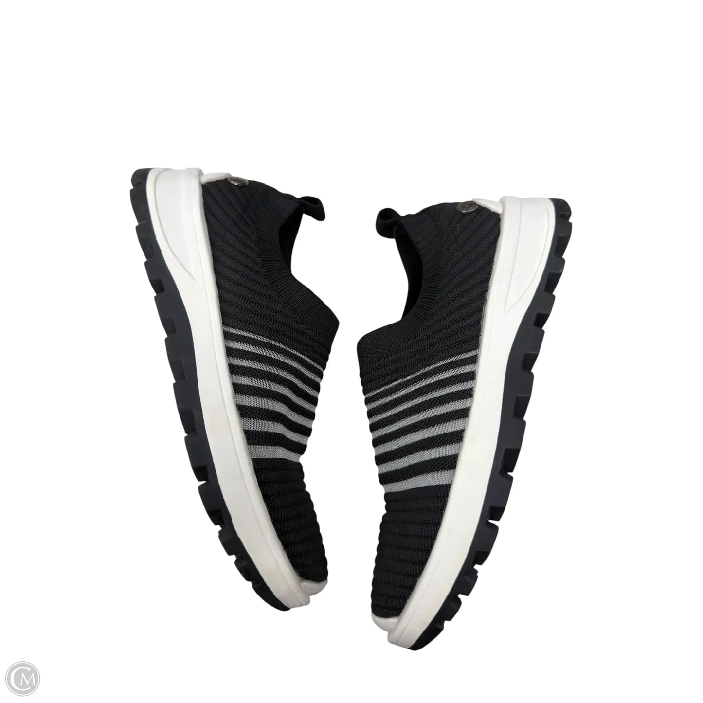 Shoes Sneakers By Bernie Mev In Black & White, Size: 8