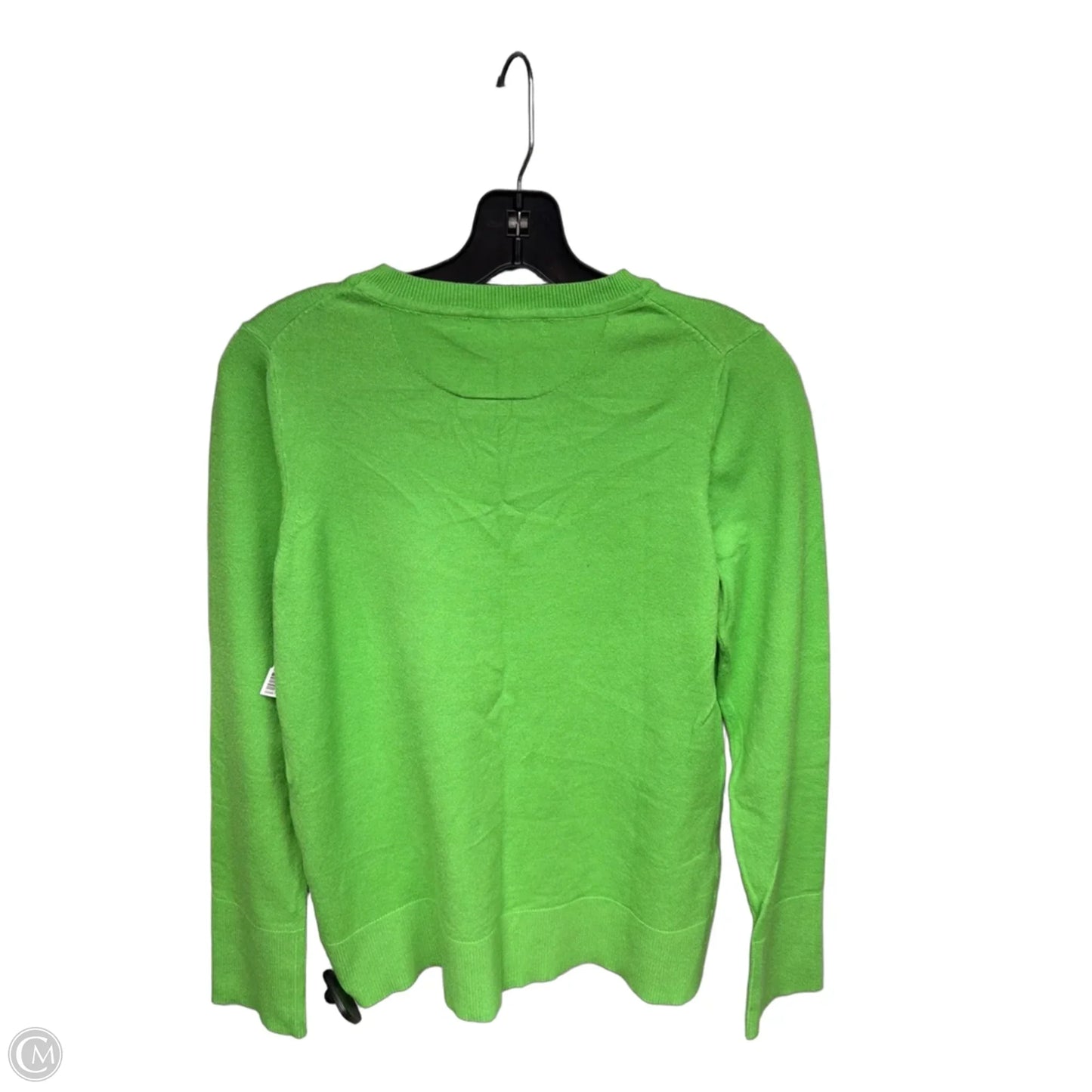 Top Long Sleeve By Free Assembly In Green, Size: M