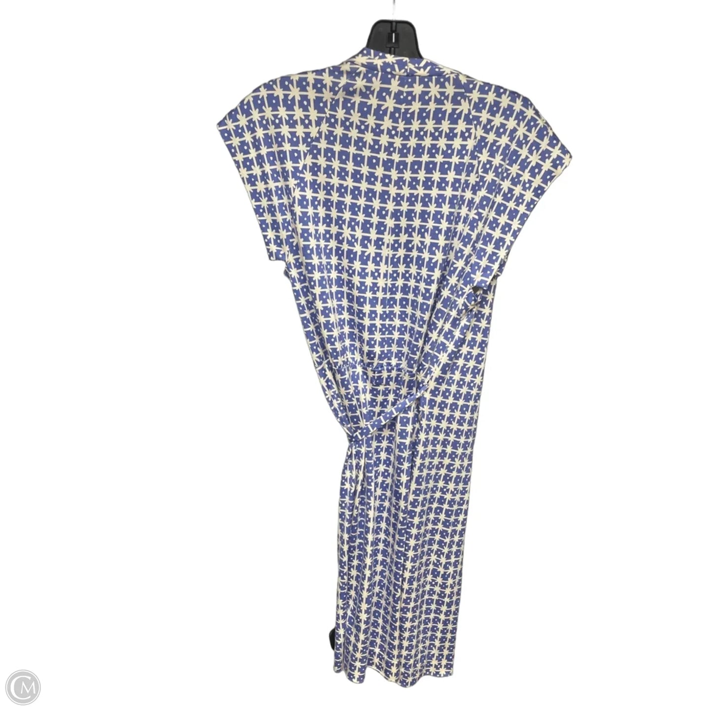 Dress Designer By Diane Von Furstenberg In Blue & White, Size: 6