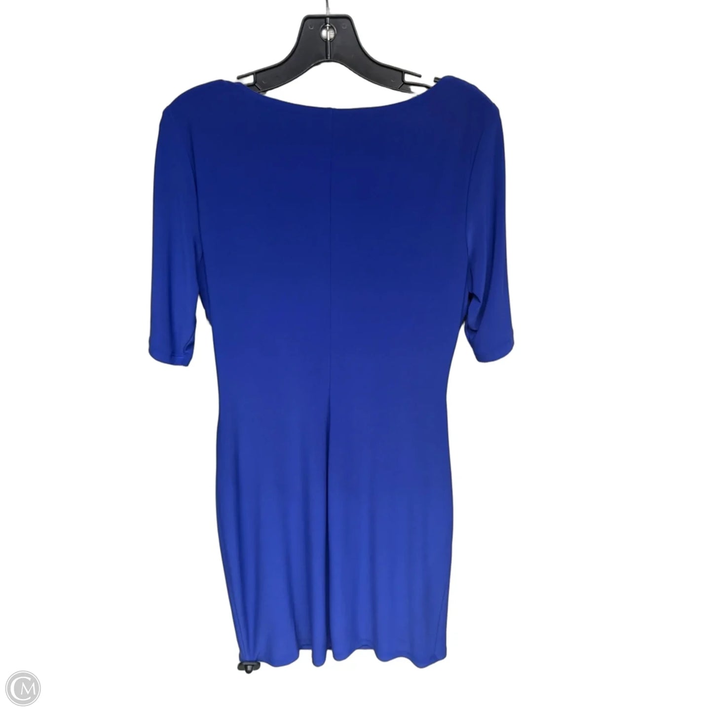 Dress Casual Midi By Lauren By Ralph Lauren In Blue & Brown, Size: 12