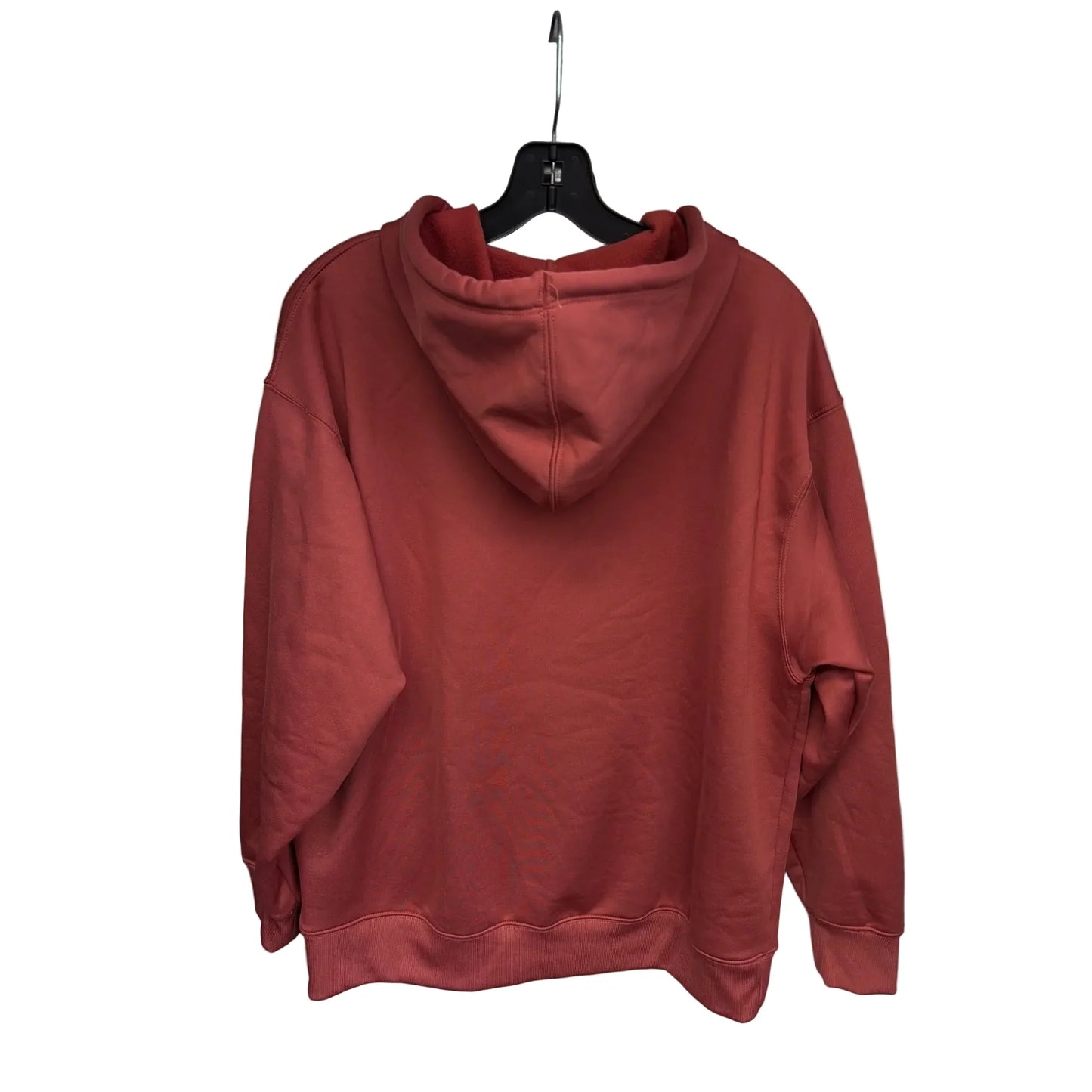 Athletic Sweatshirt Hoodie By Nike Apparel In Orange, Size: M