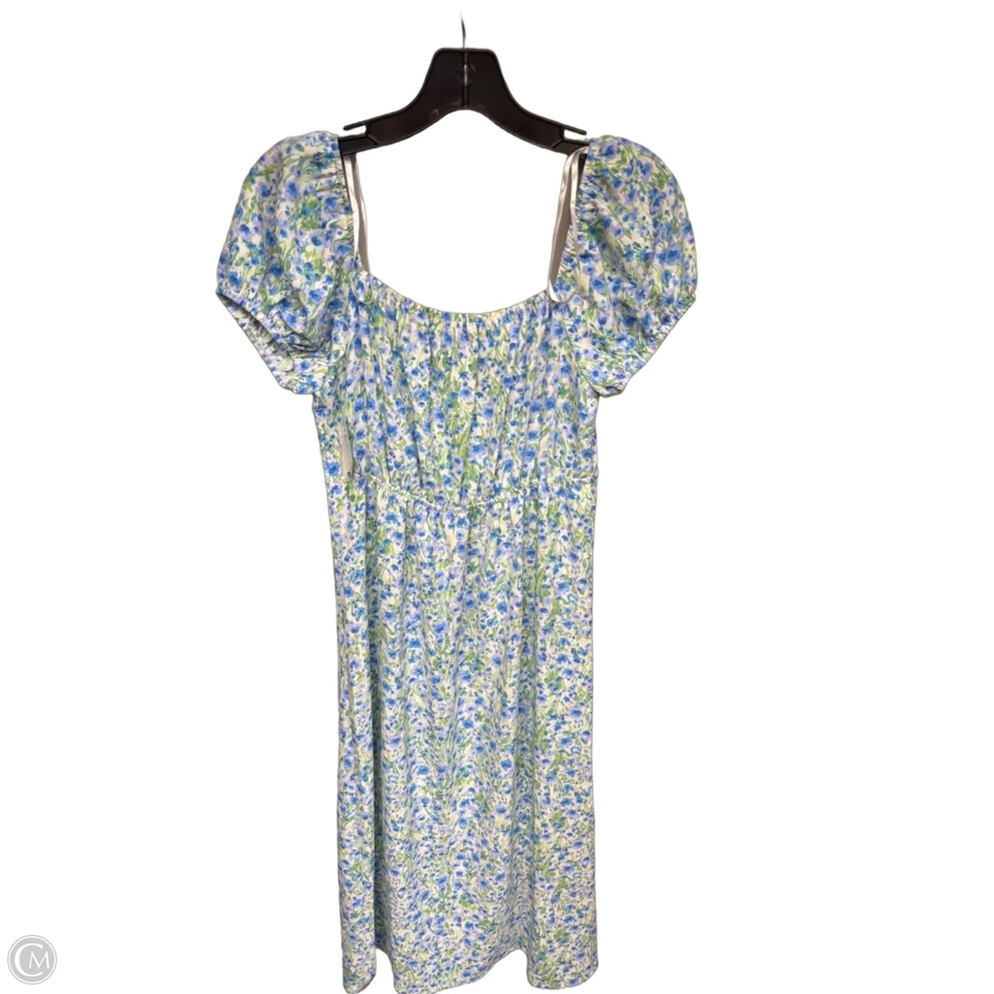 Dress Casual Maxi By Monteau In Blue & Green, Size: Xs