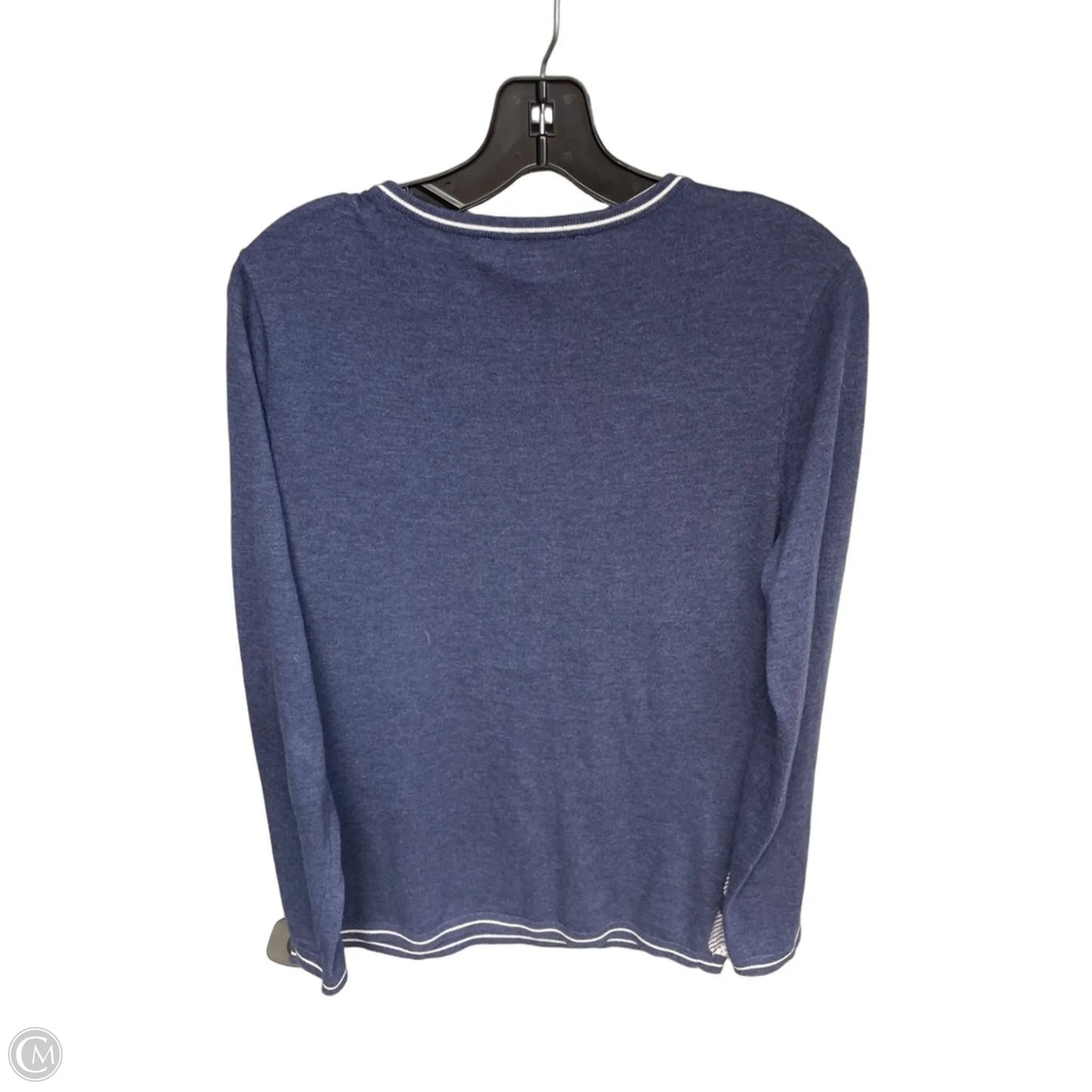 Sweater By Tommy Hilfiger in Blue and White; Size: M