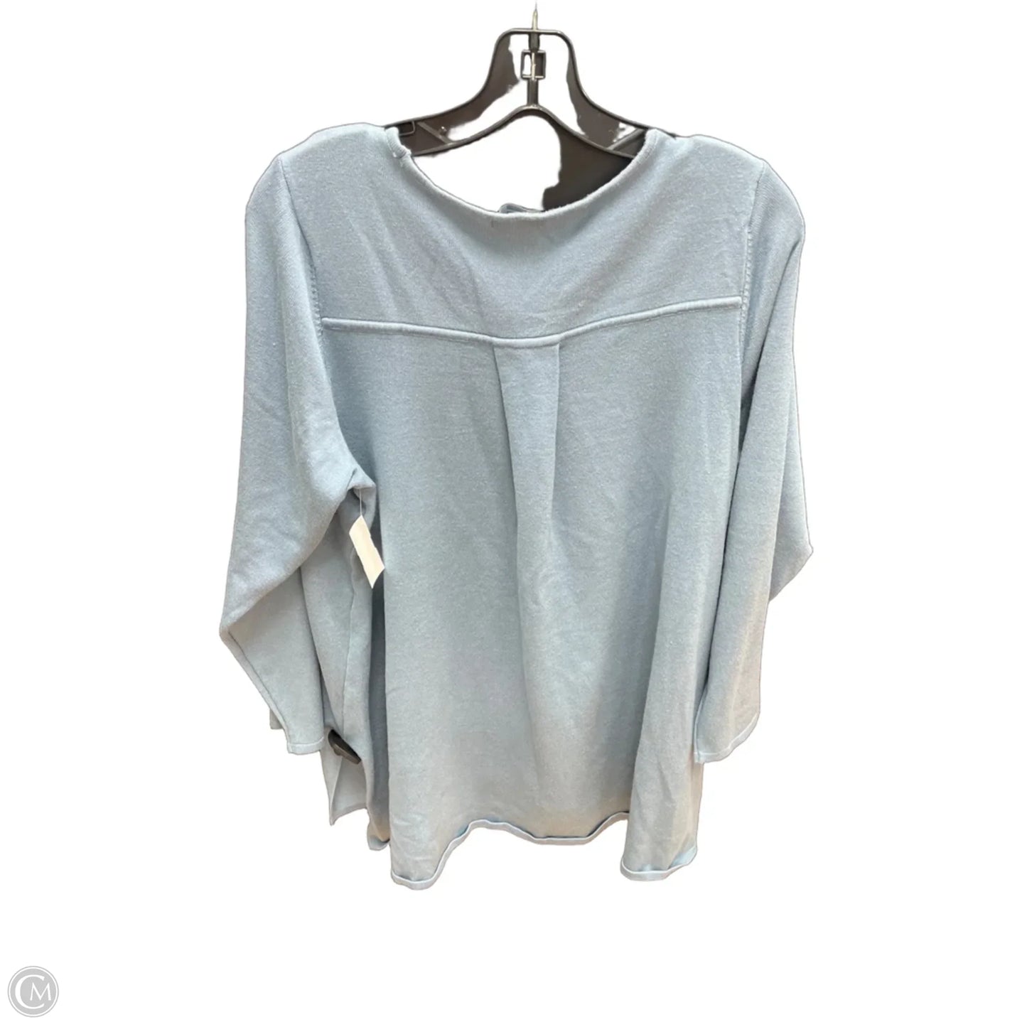 Sweater By Tahari In Blue, Size: 1x