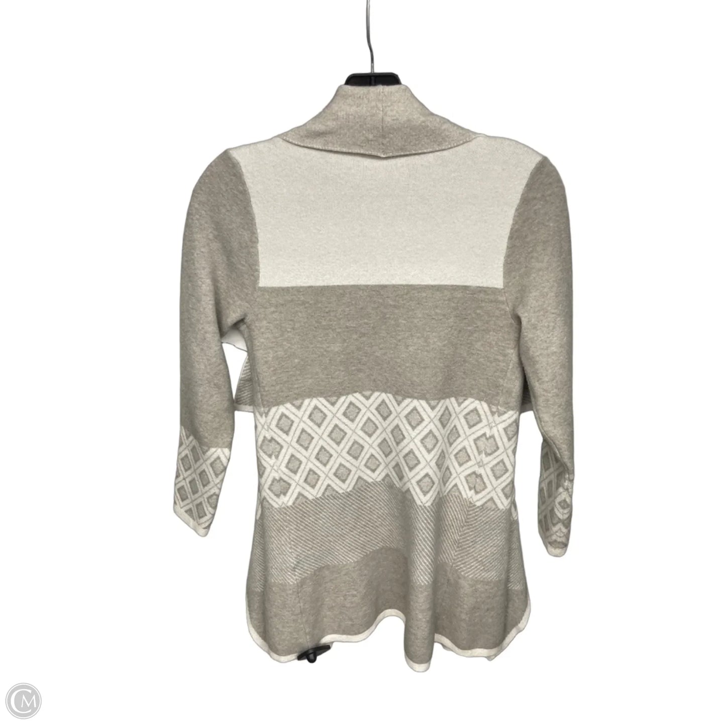 Cardigan By Evolution In Grey & White, Size: Sp