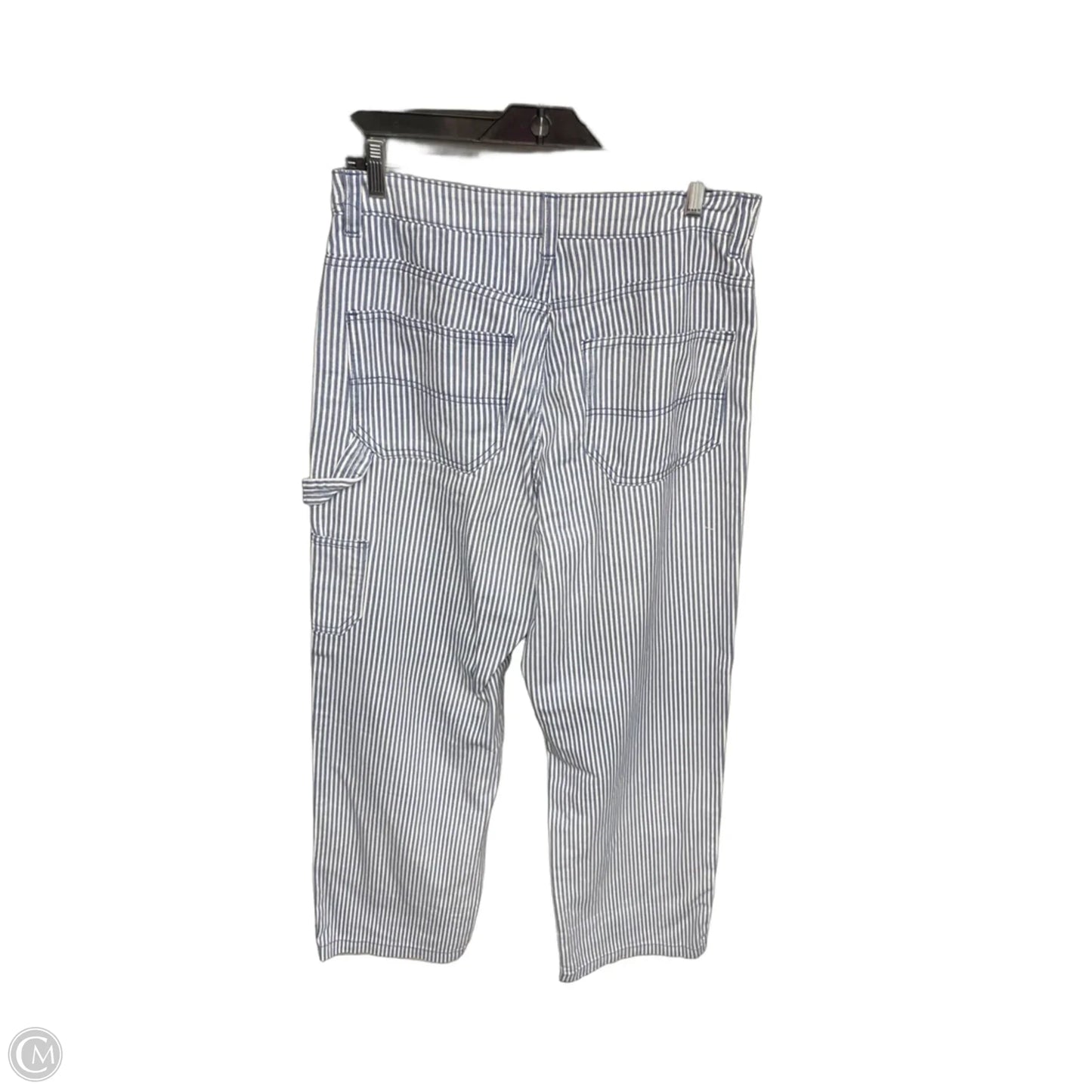 Jeans Wide Leg By Divided In Blue & White, Size: 10
