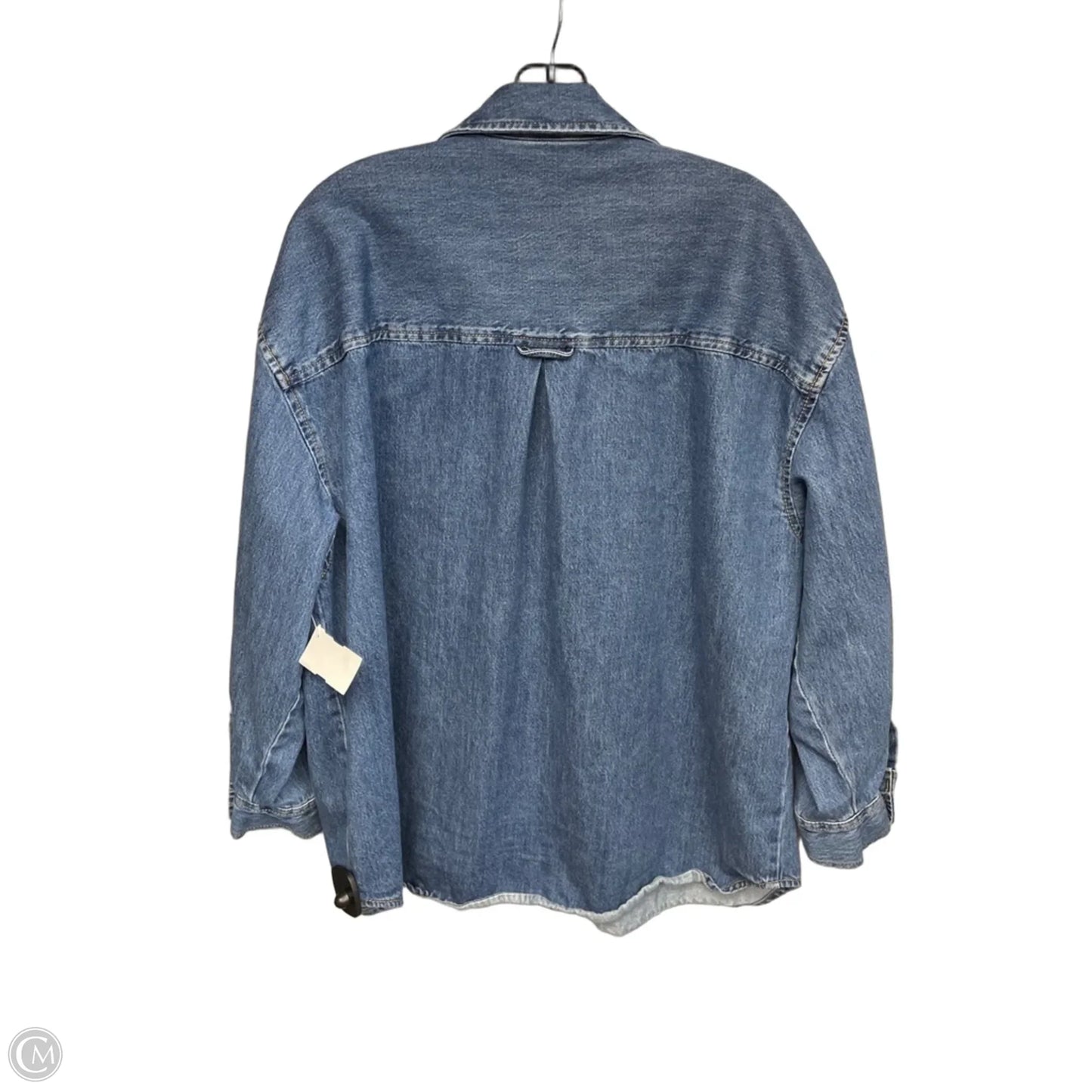 Jacket Shirt By Old Navy In Blue Denim, Size: L
