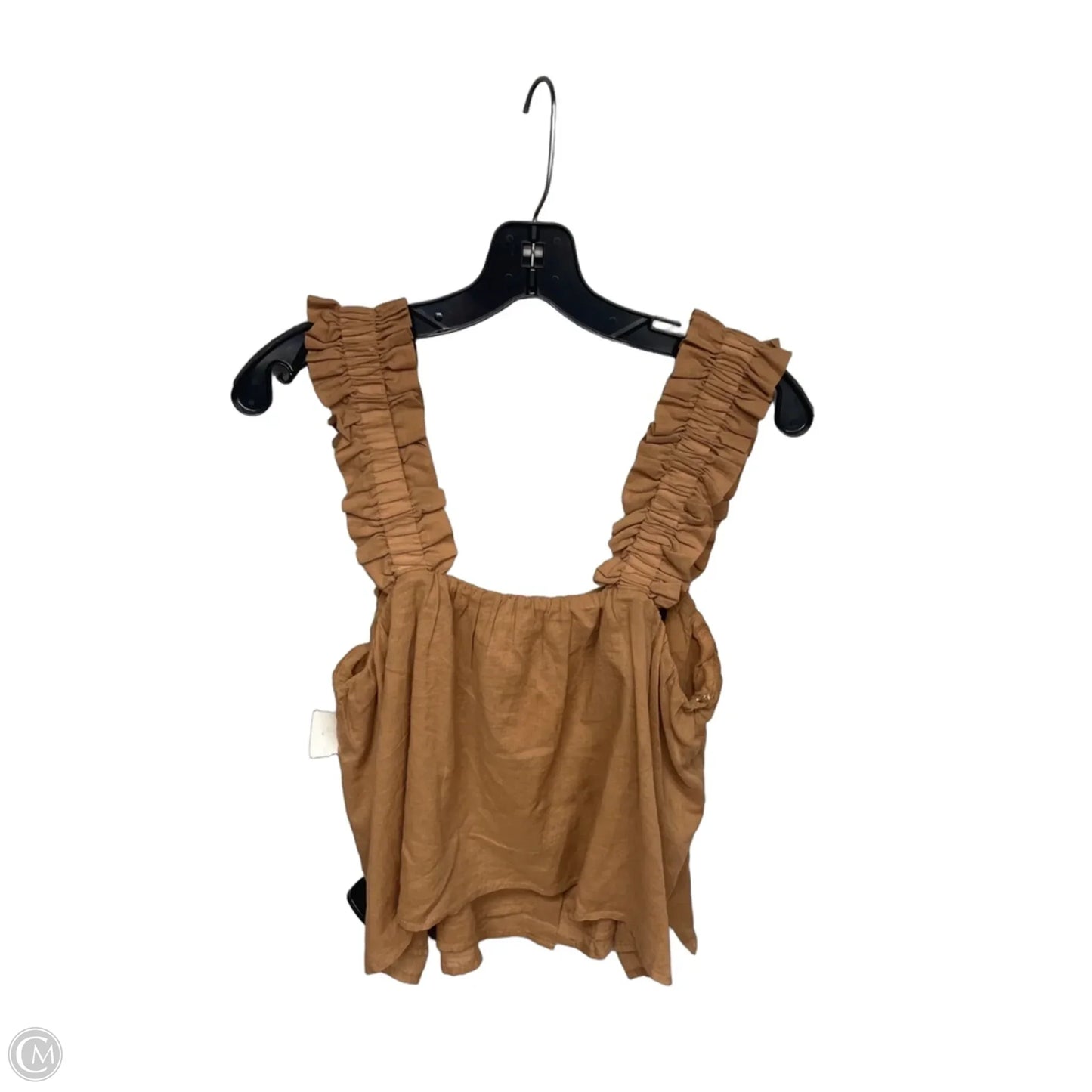 Top Sleeveless By Treasure And Bond In Tan, Size: M