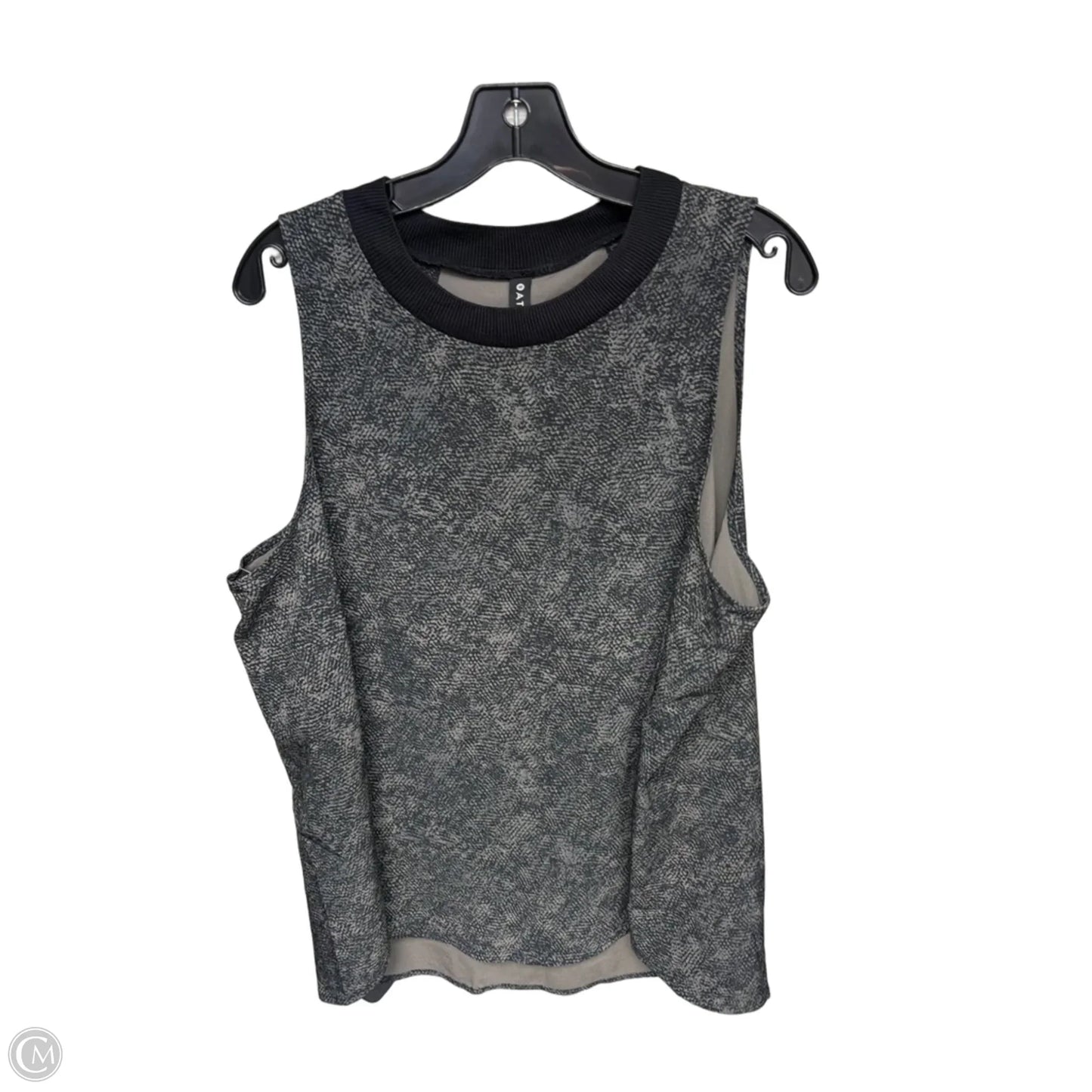 Athletic Tank Top By Athleta In Black & Green, Size: Xl