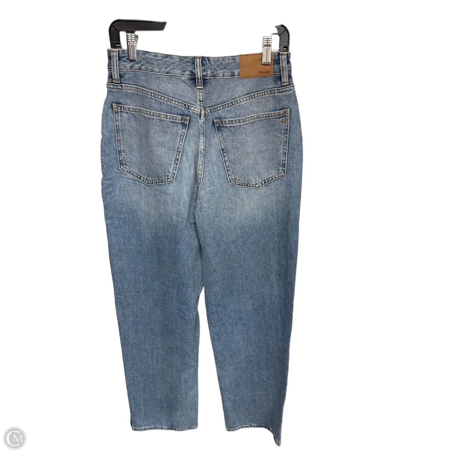 Jeans Straight By Madewell In Blue Denim, Size: 4